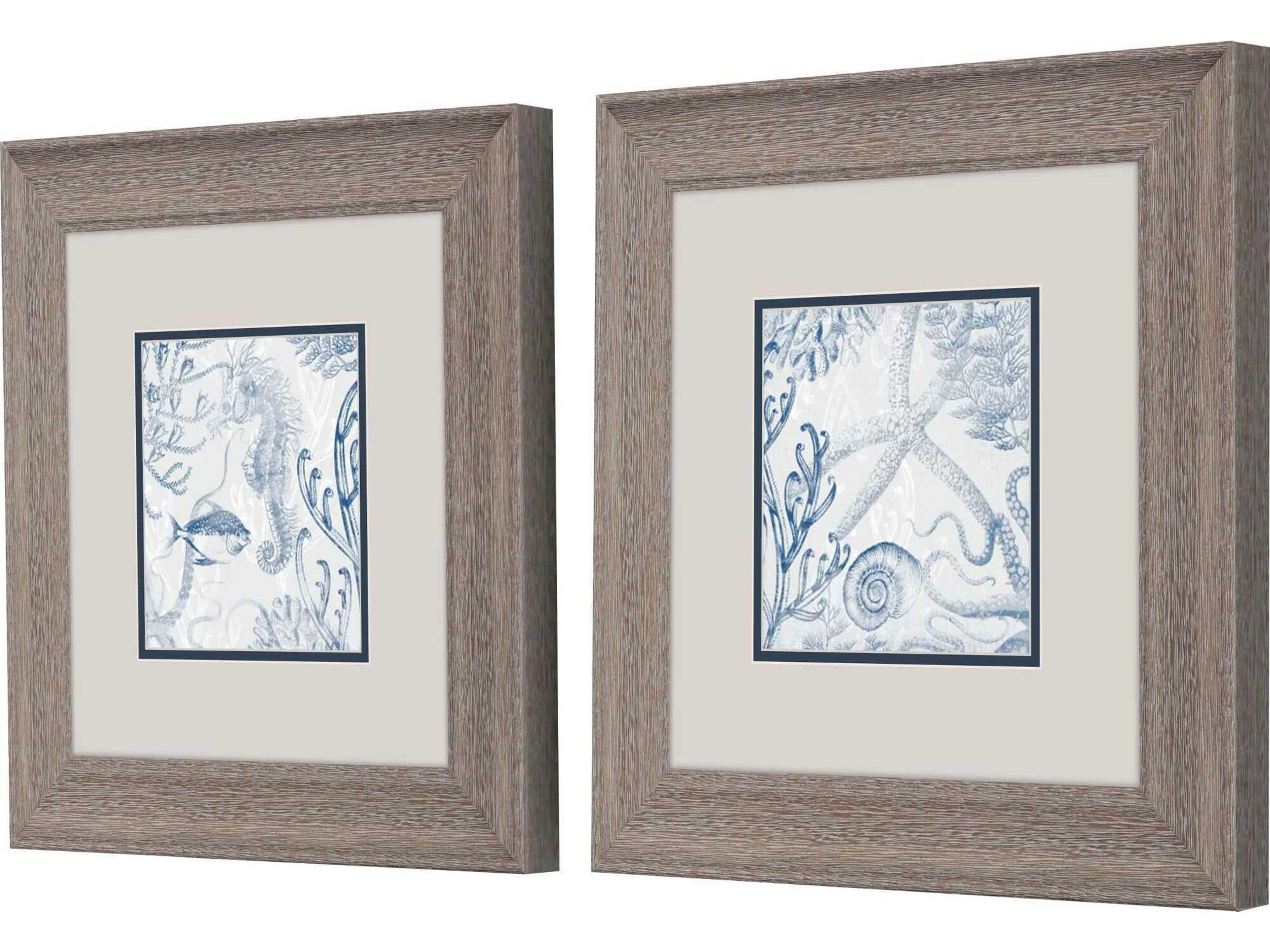 Paragon Animals Seabed Scene-B Wall Art Set of 2