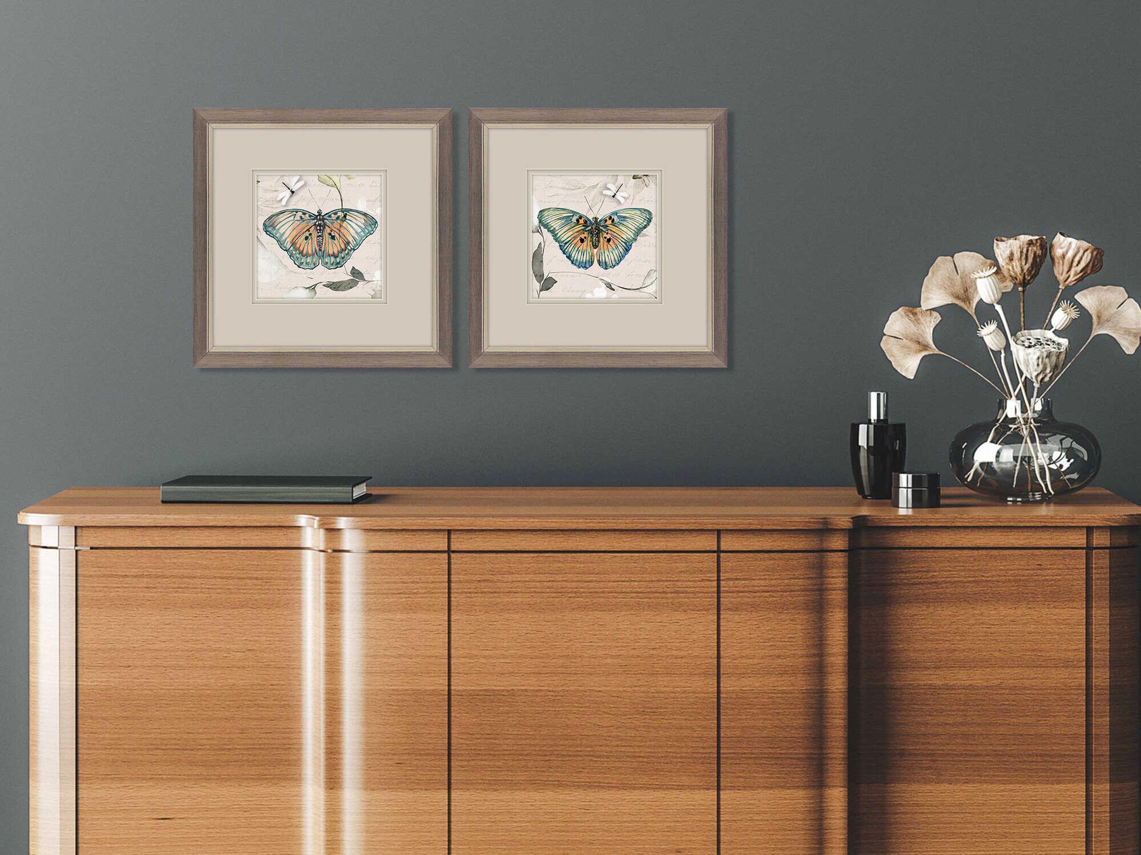 Paragon Animals Papillon Wall Art Set of 2