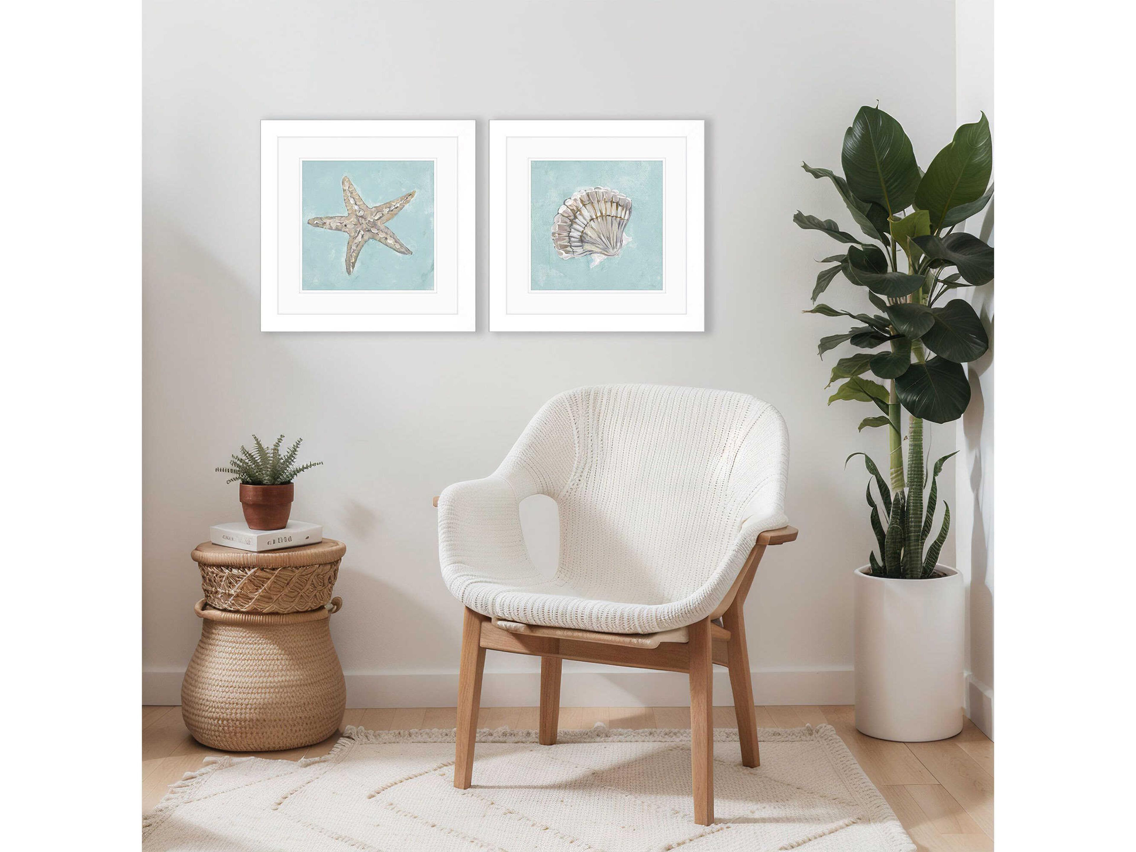 Paragon Waterside Seashell-B Wall Art Set of 2