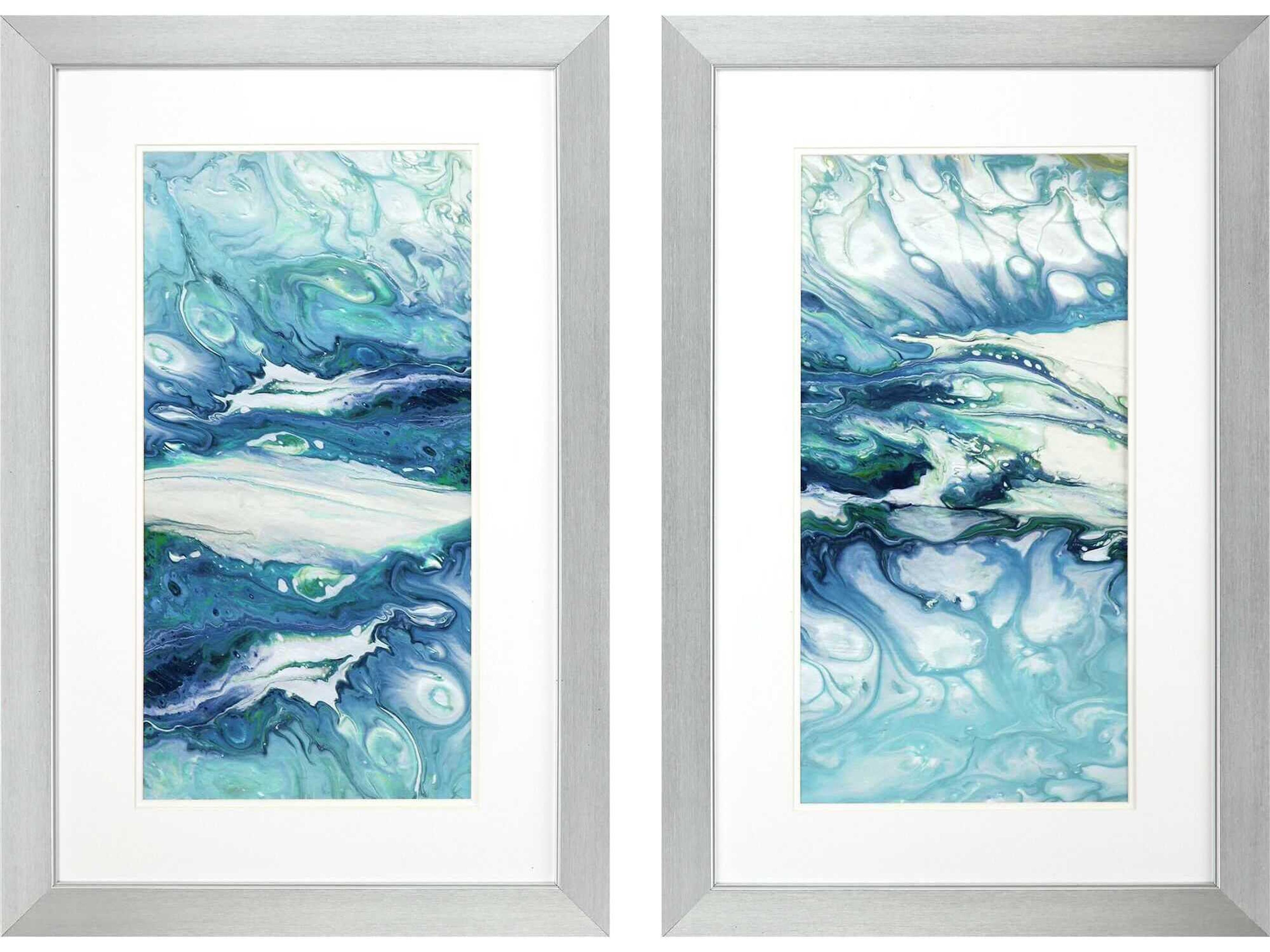 Paragon Abstract Marble Montage Wall Art Set of 2