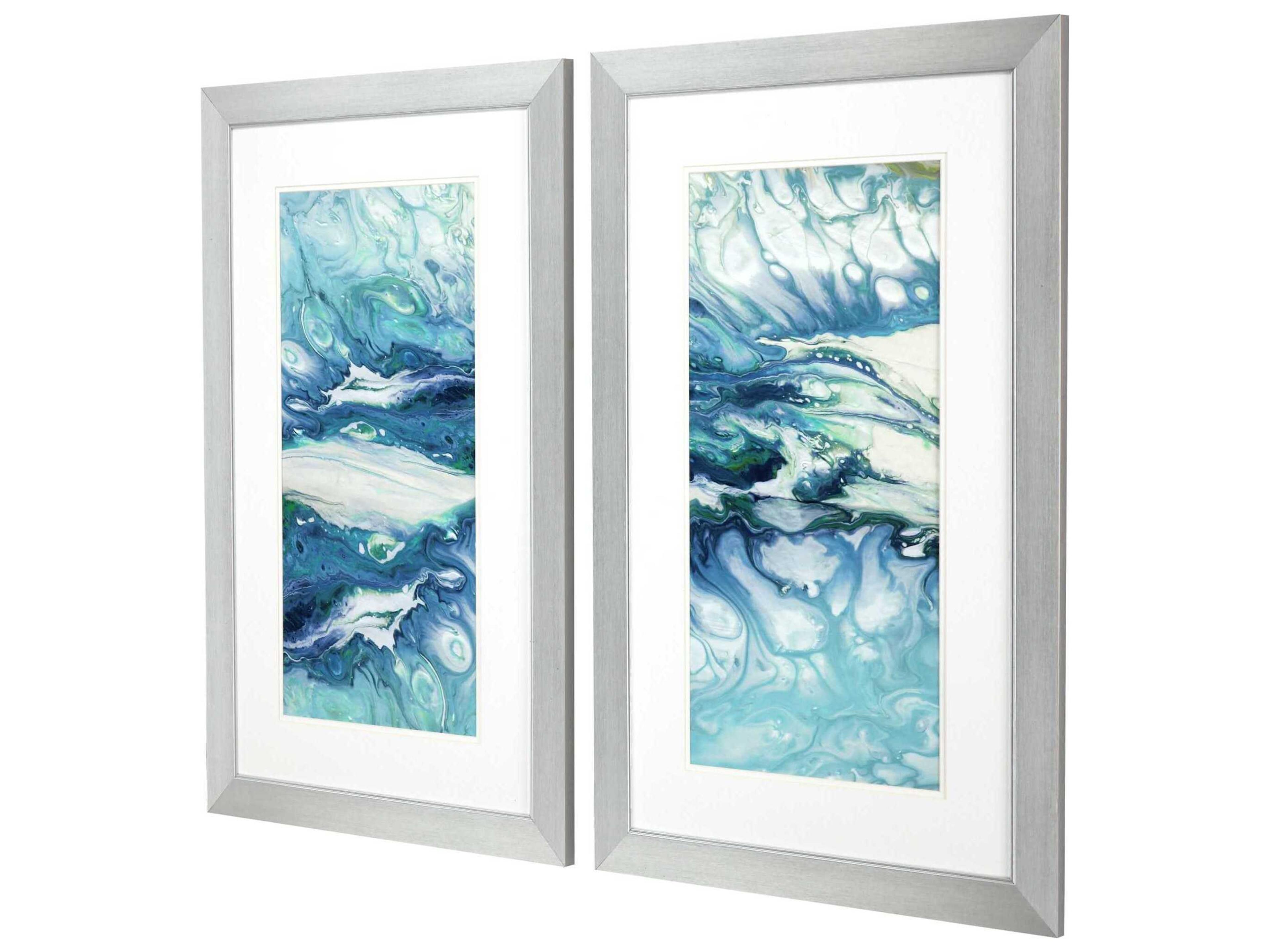 Paragon Abstract Marble Montage Wall Art Set of 2
