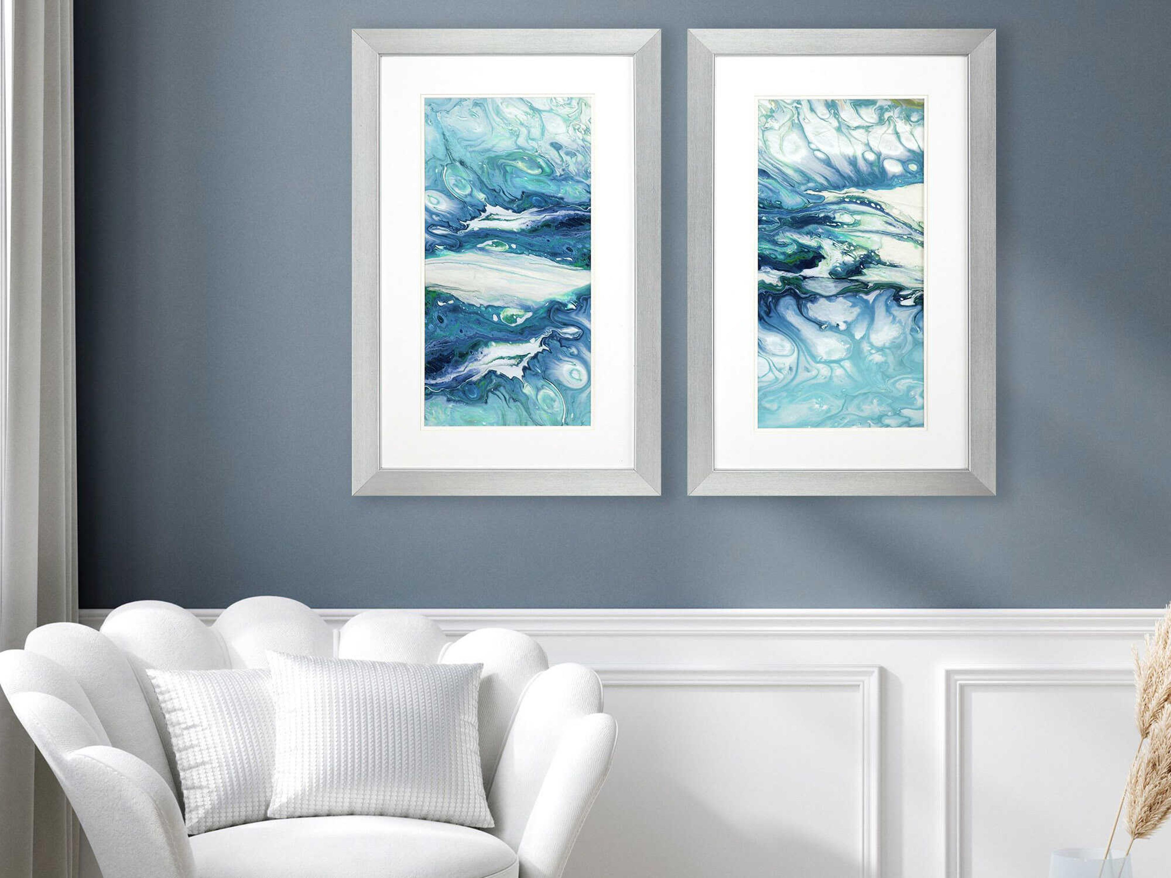 Paragon Abstract Marble Montage Wall Art Set of 2