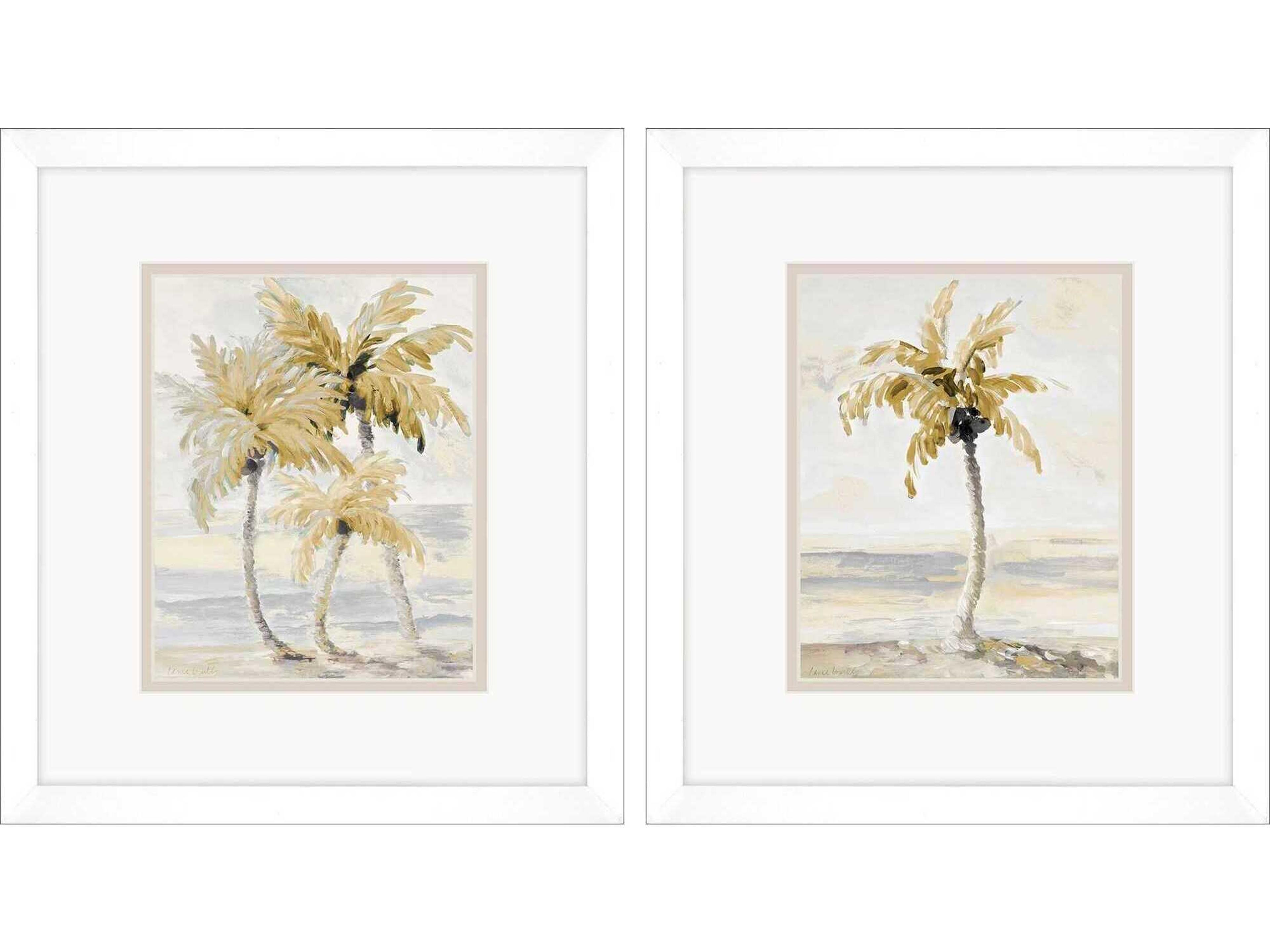 Paragon Gold Palm in Paradise Wall Art Set of 2