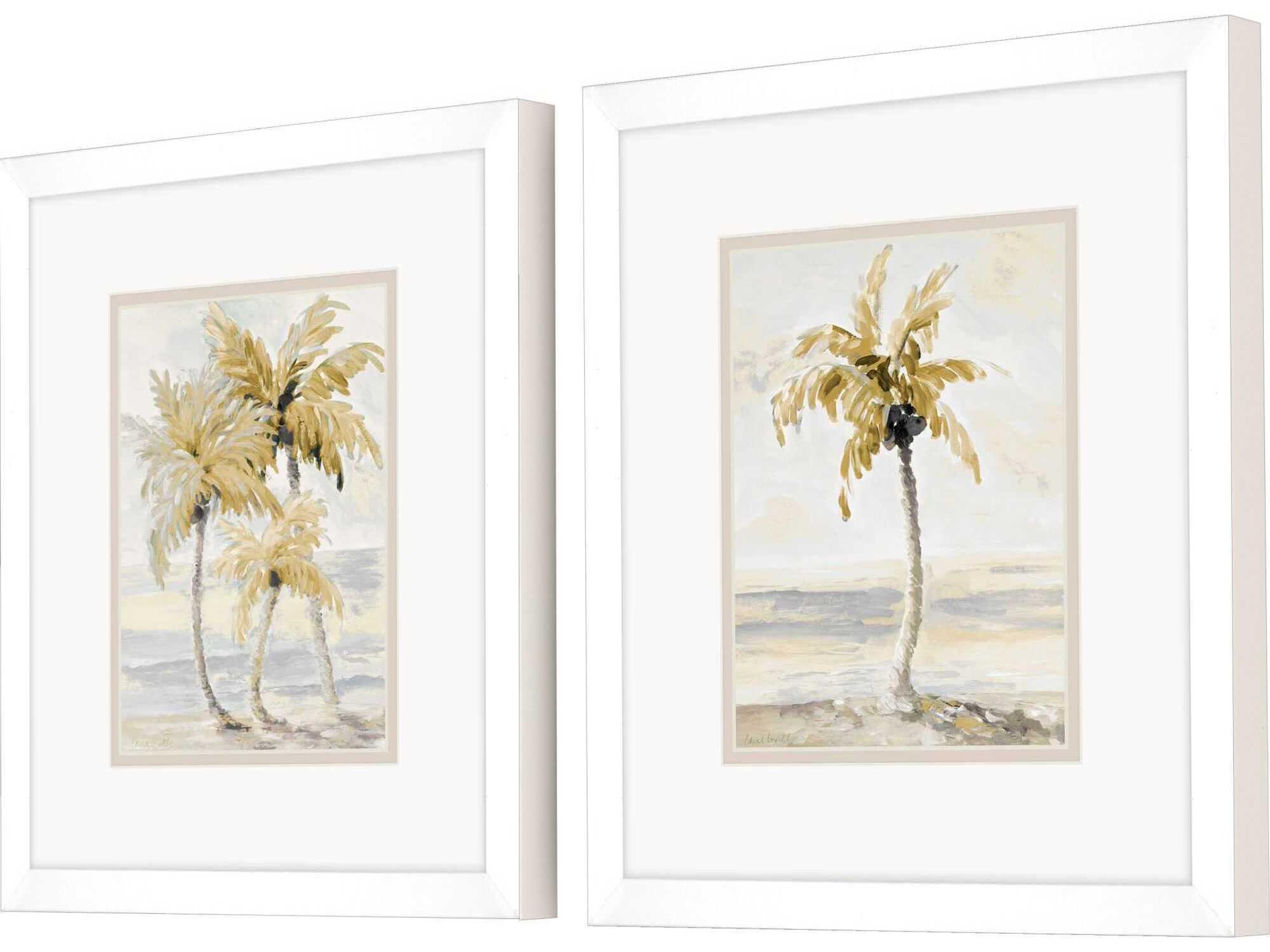 Paragon Gold Palm in Paradise Wall Art Set of 2
