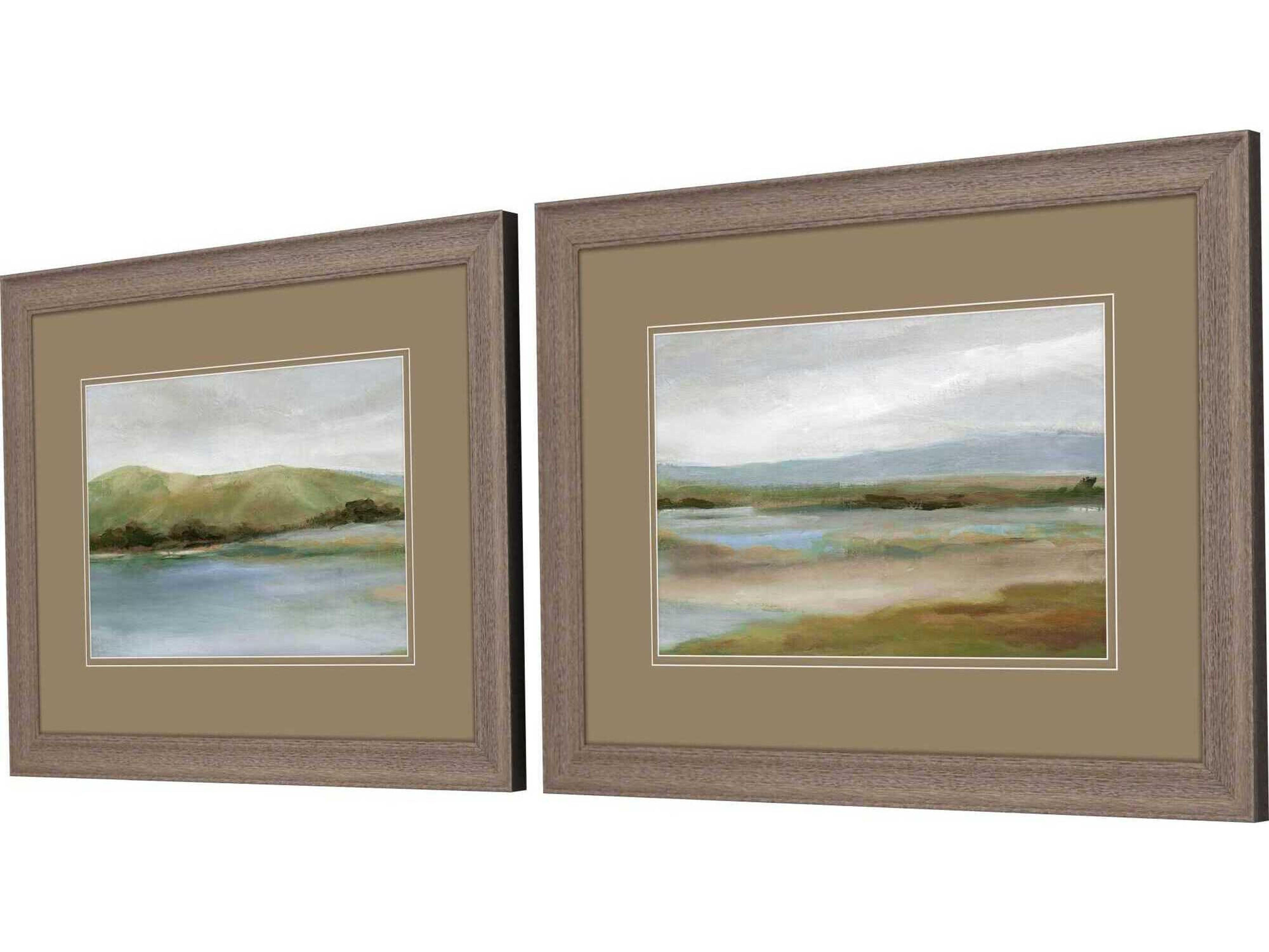 Paragon Foothills with Lake Wall Art Set of 2
