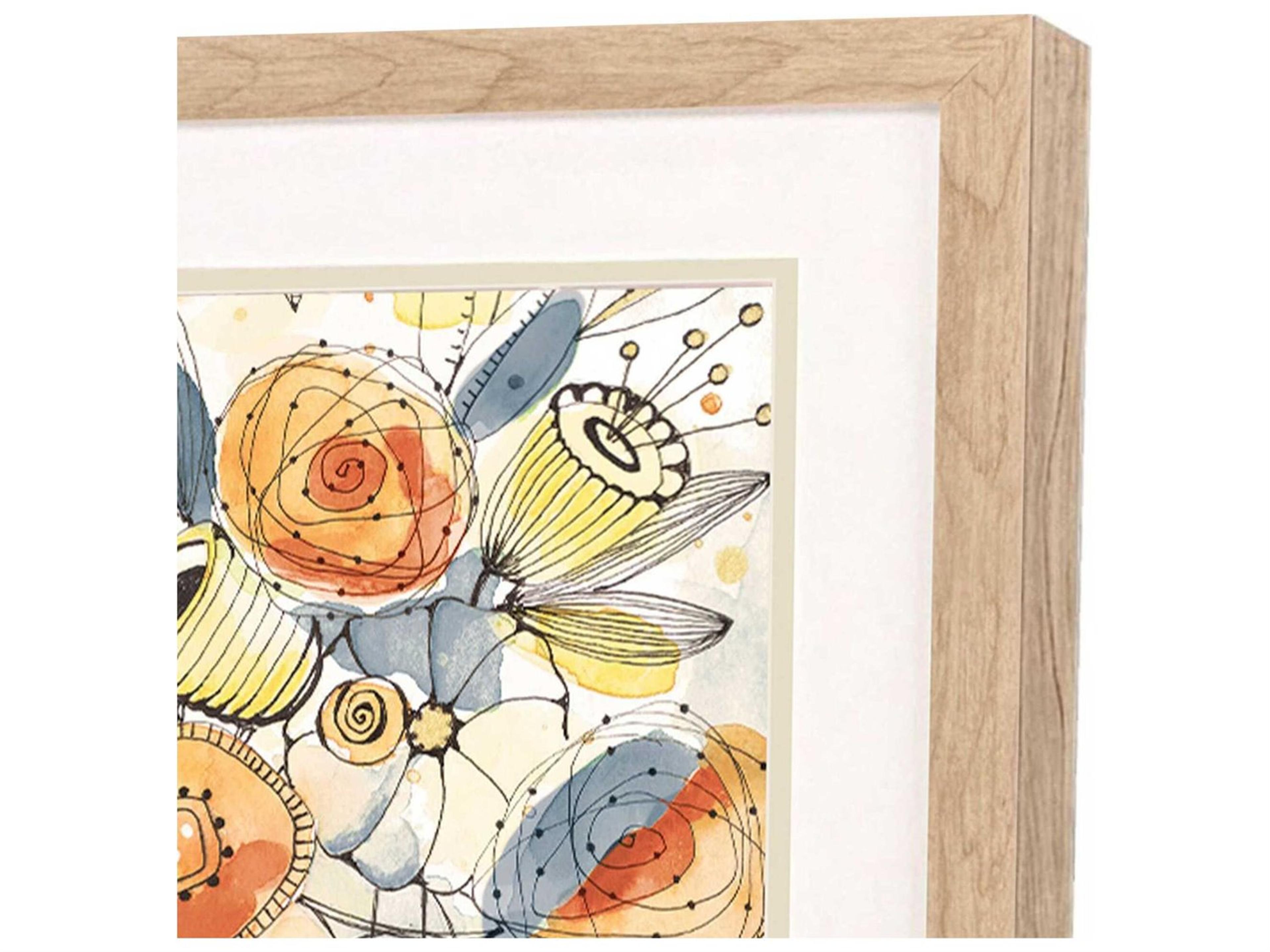 Paragon Florals Bursting Wildflowers Wall Art Set of 2