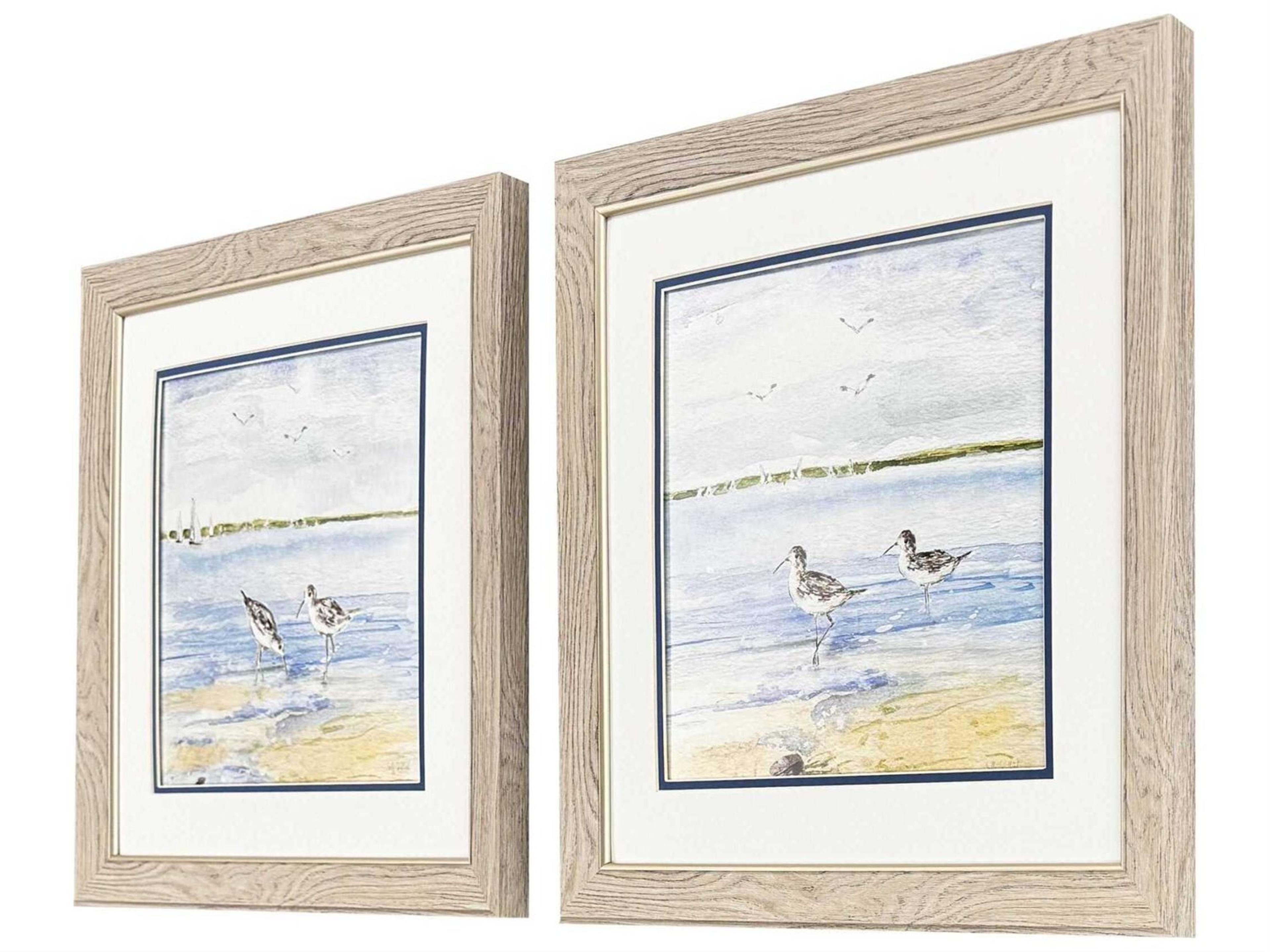 Paragon Animals Sandpiper Beach Wall Art Set of 2