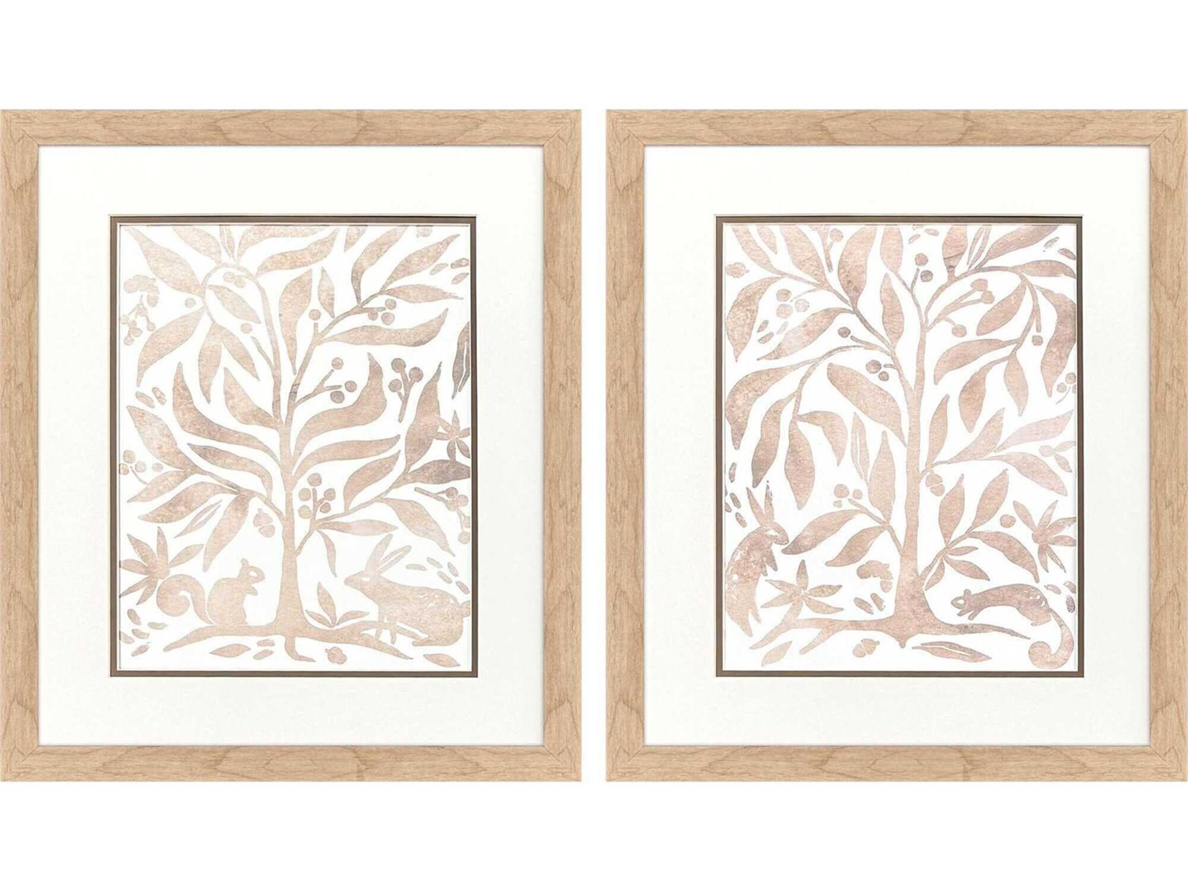 Paragon Animals Woodland Animals Wall Art Set of 2