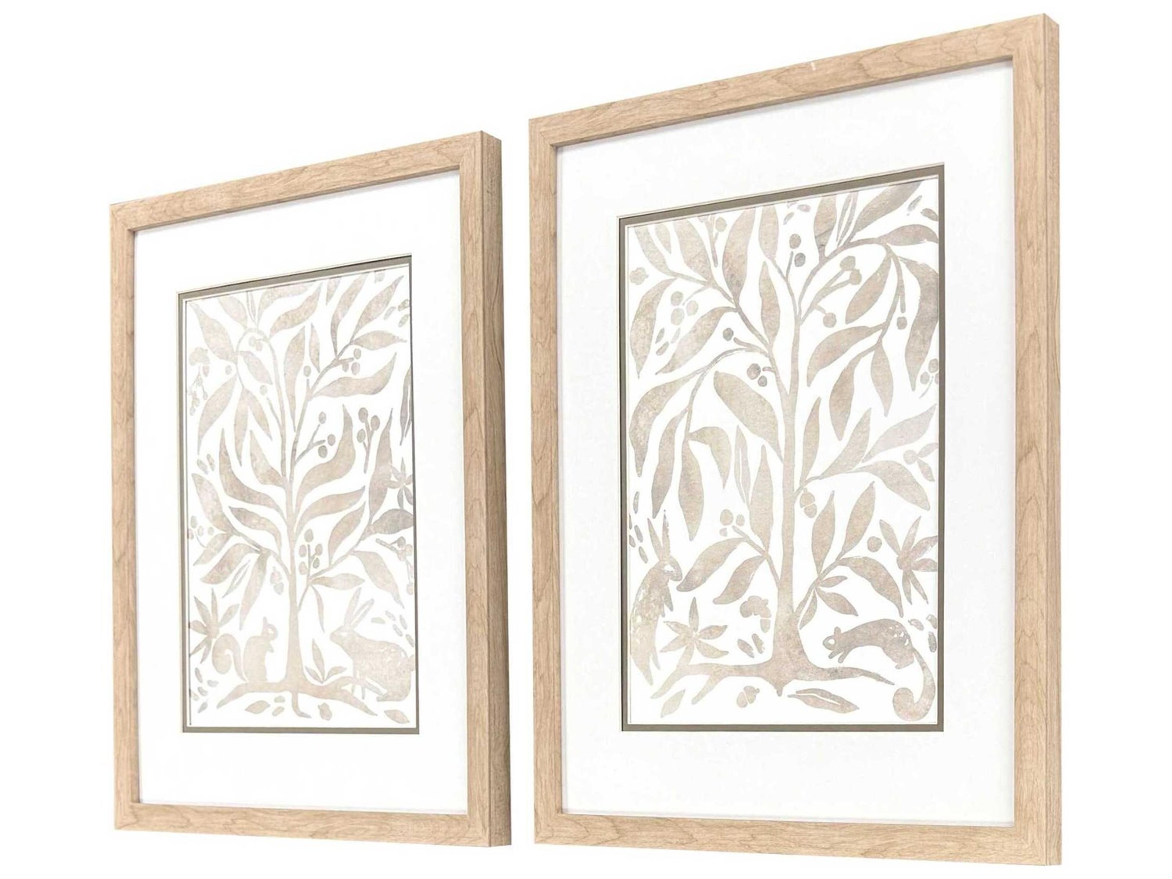 Paragon Animals Woodland Animals Wall Art Set of 2