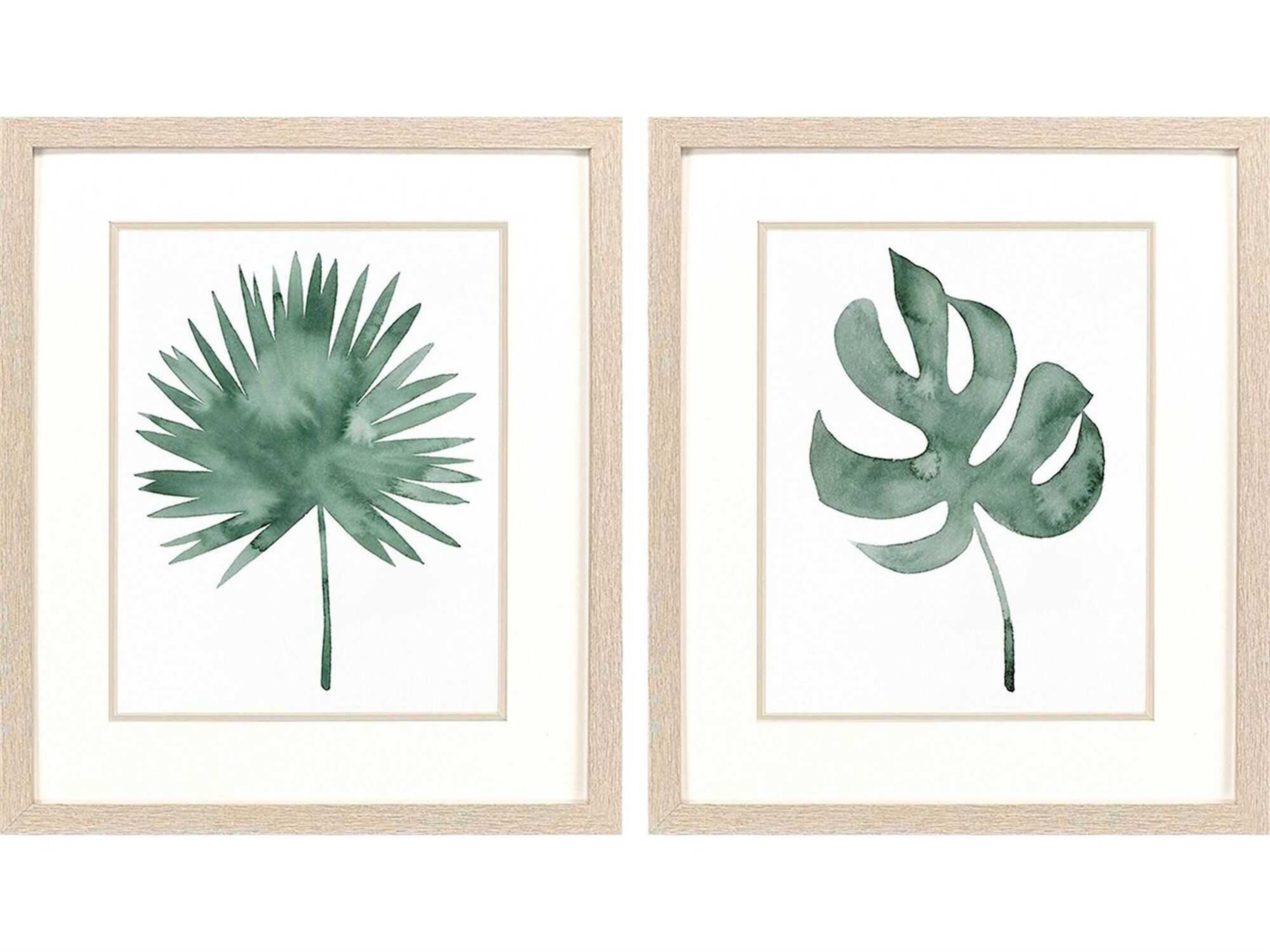 Florals Plant Press Wall Art Set of 2