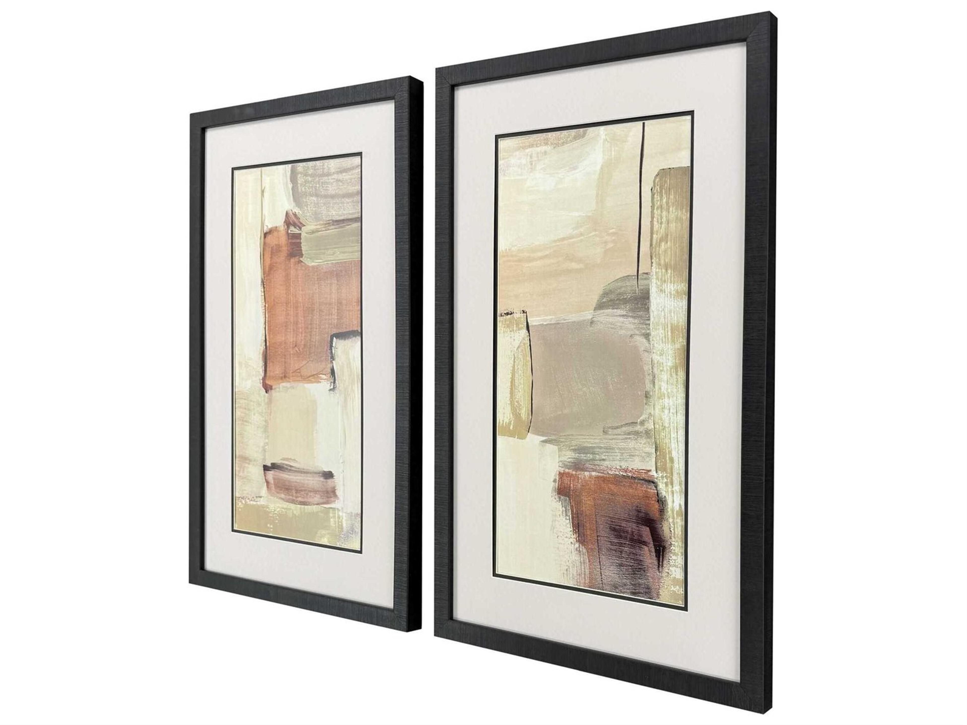 Paragon Abstract Spontaneous Living Wall Art Set of 2