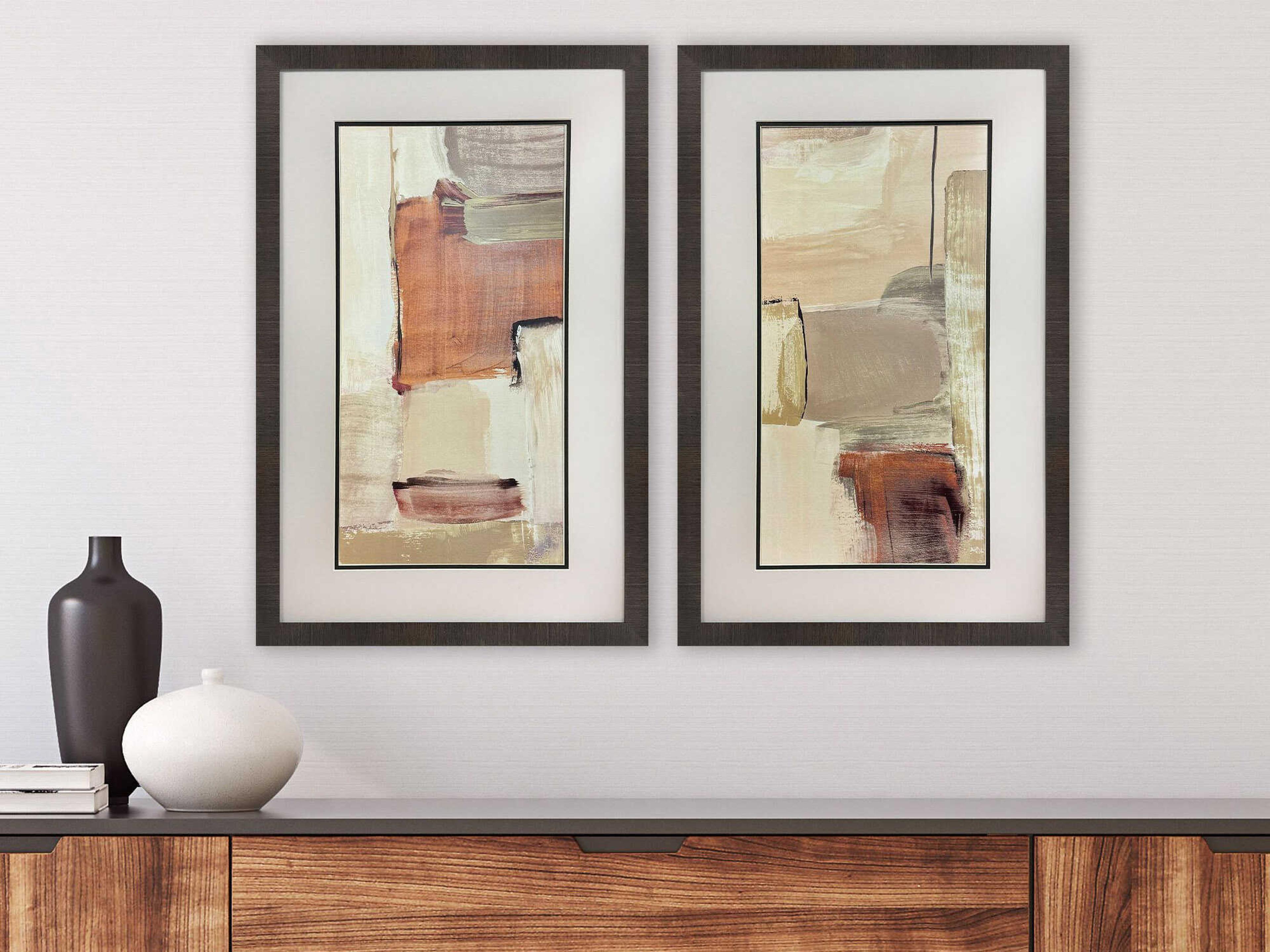 Paragon Abstract Spontaneous Living Wall Art Set of 2