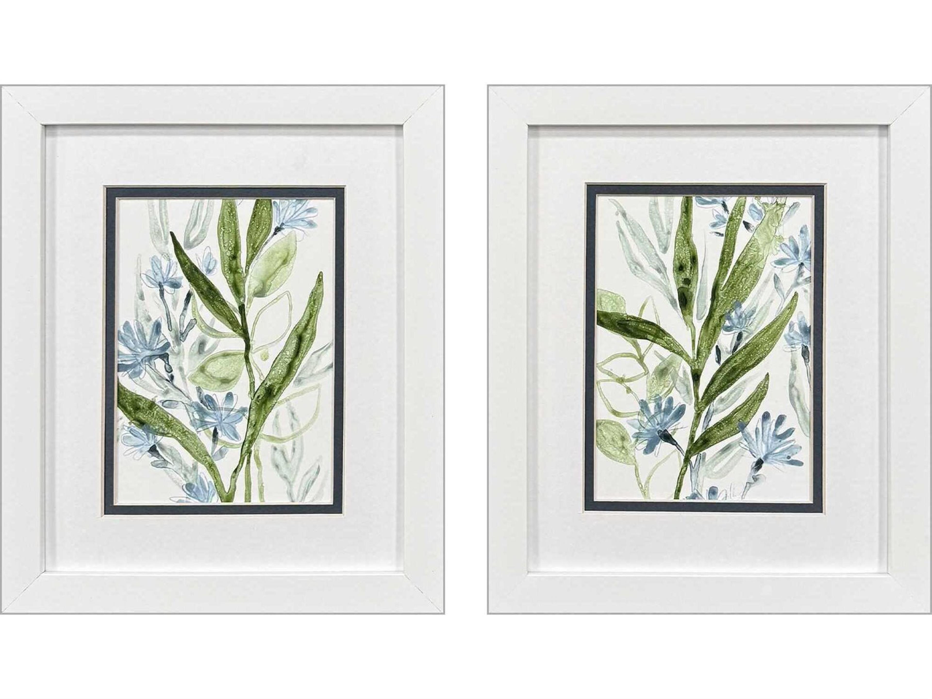 Paragon Waterside Meadow Blues-I Wall Art Set of 2