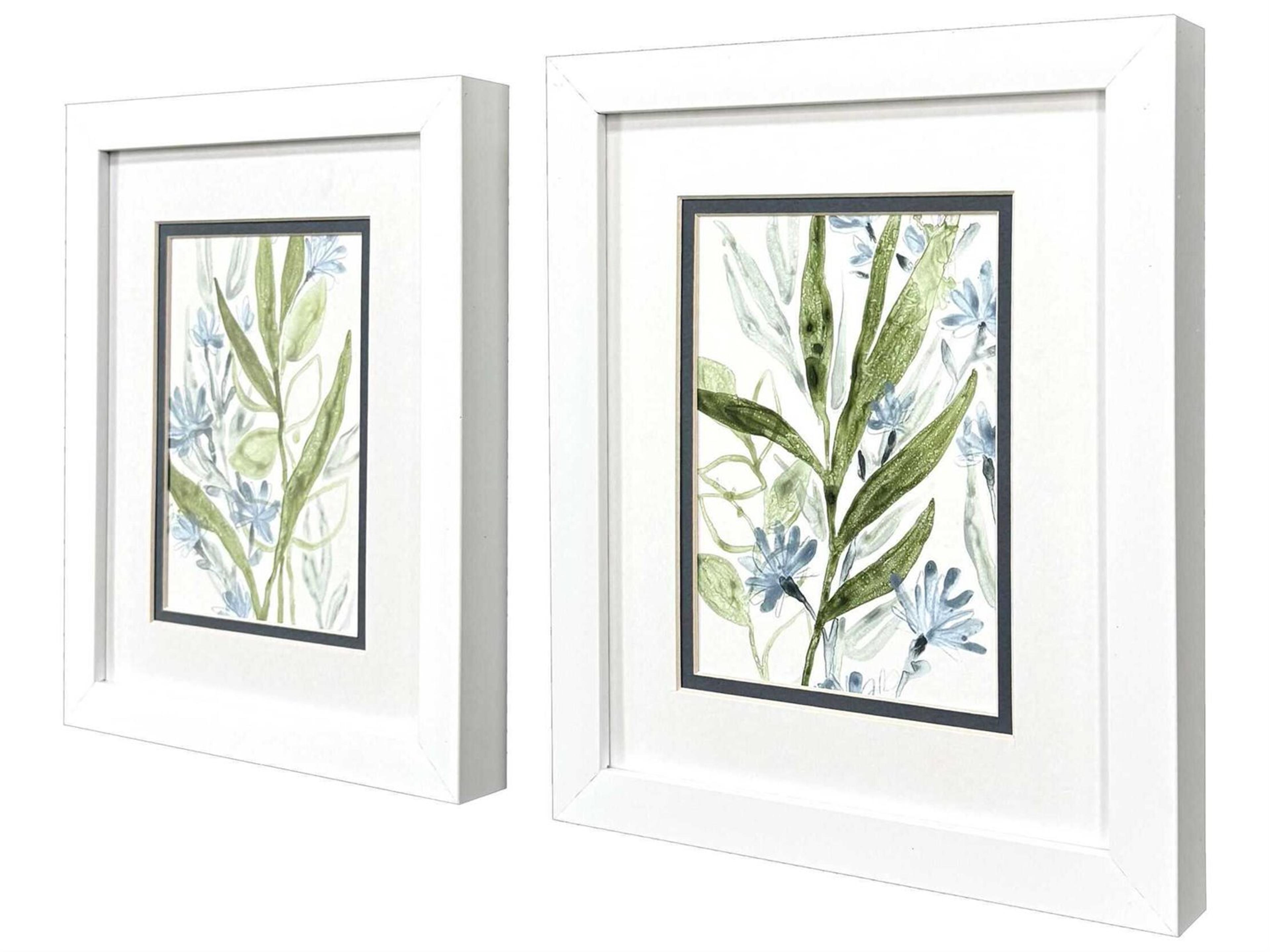 Paragon Waterside Meadow Blues-I Wall Art Set of 2