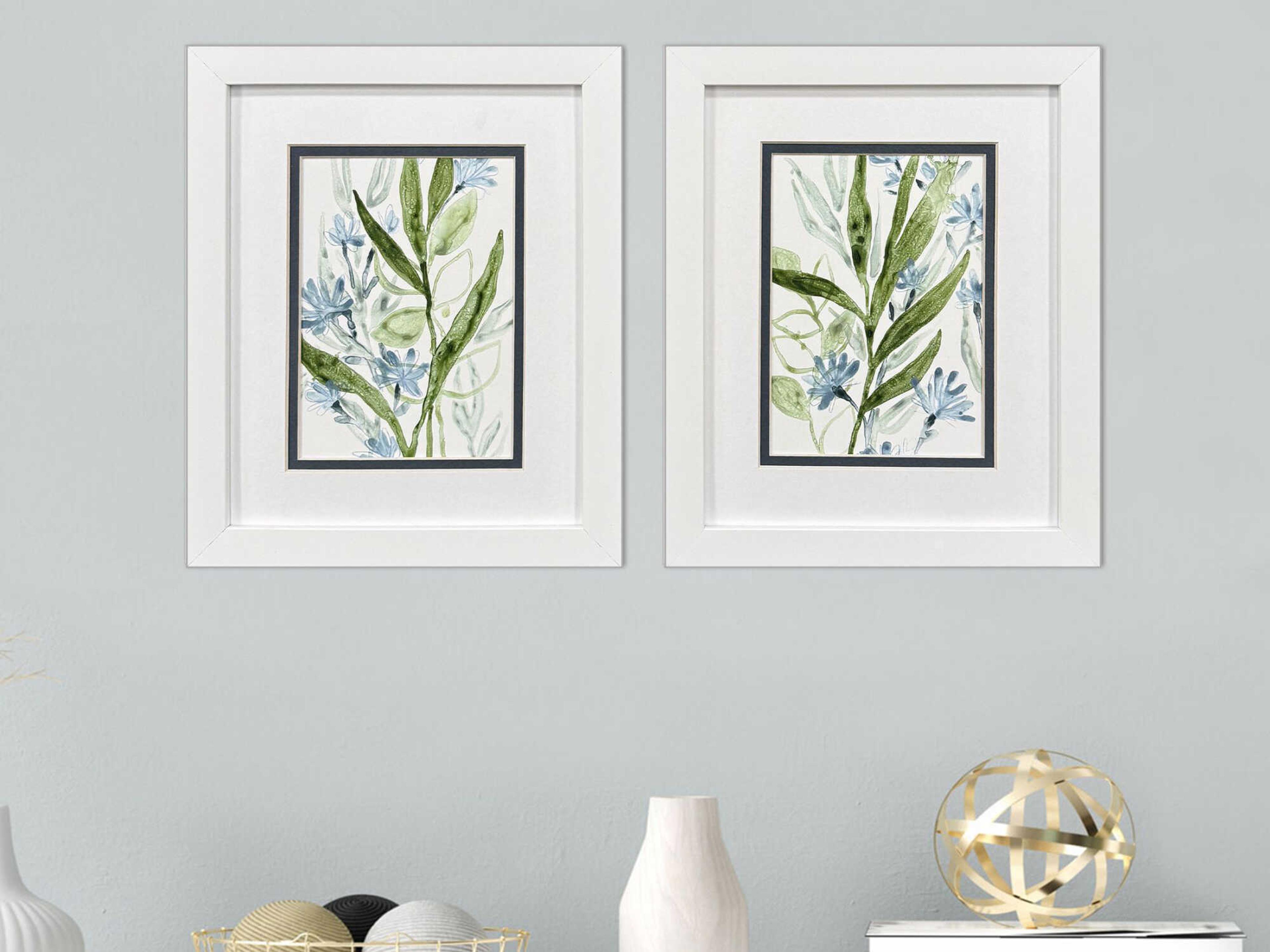 Paragon Waterside Meadow Blues-I Wall Art Set of 2