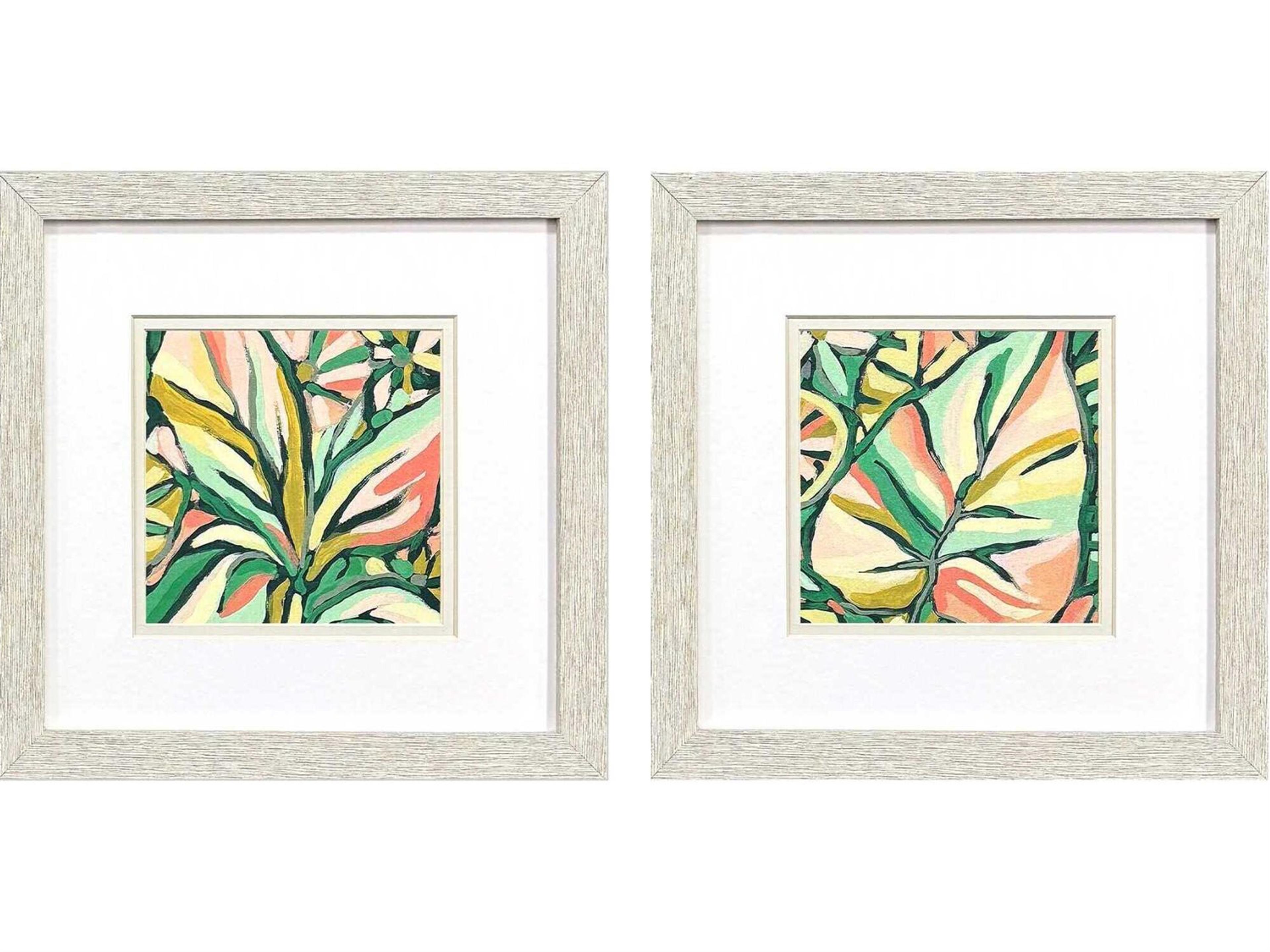 Florals Candy Tropicals-I Wall Art Set of 2