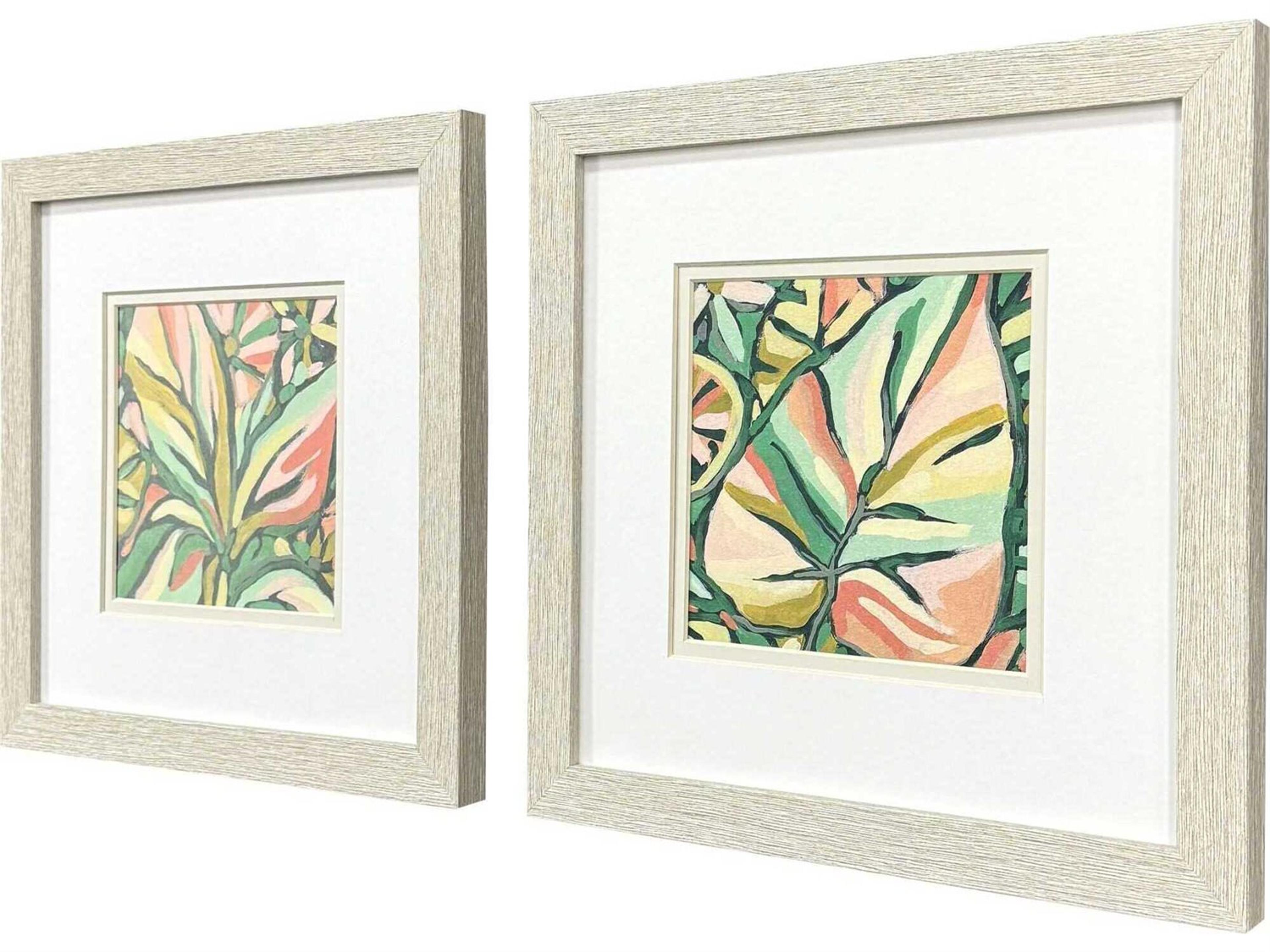 Paragon Florals Candy Tropicals-I Wall Art Set of 2