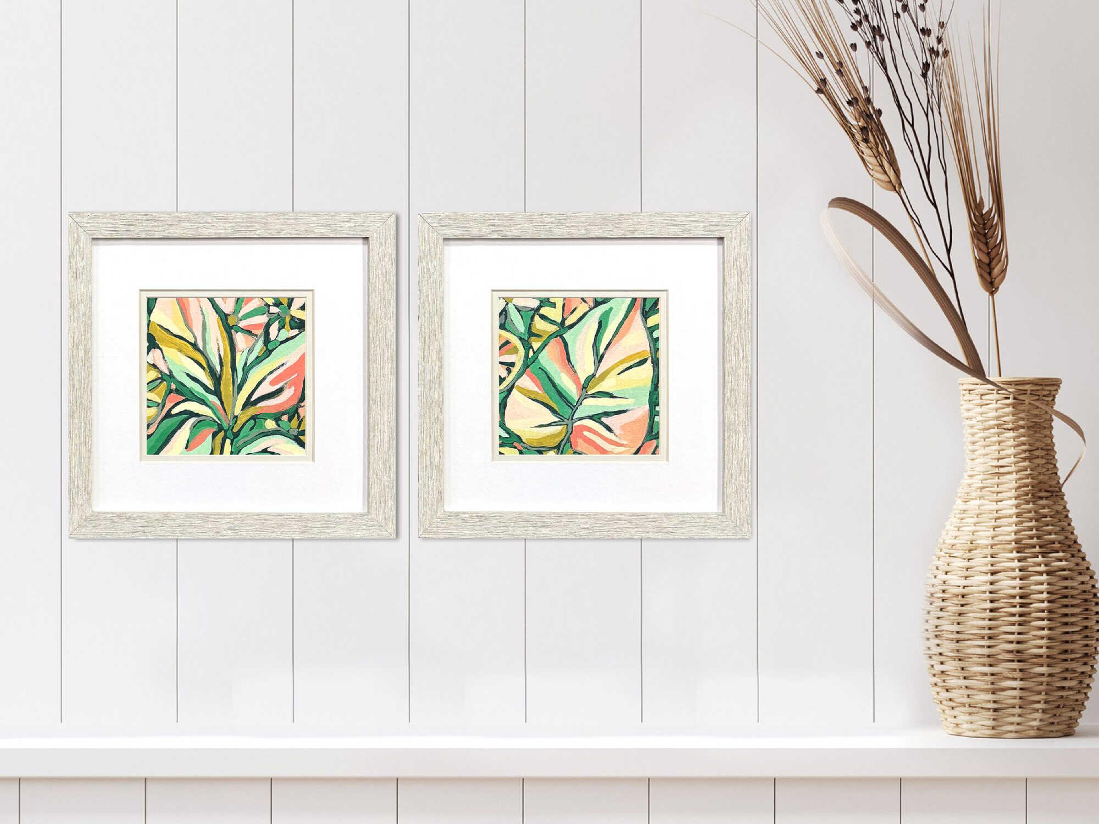 Paragon Florals Candy Tropicals-I Wall Art Set of 2