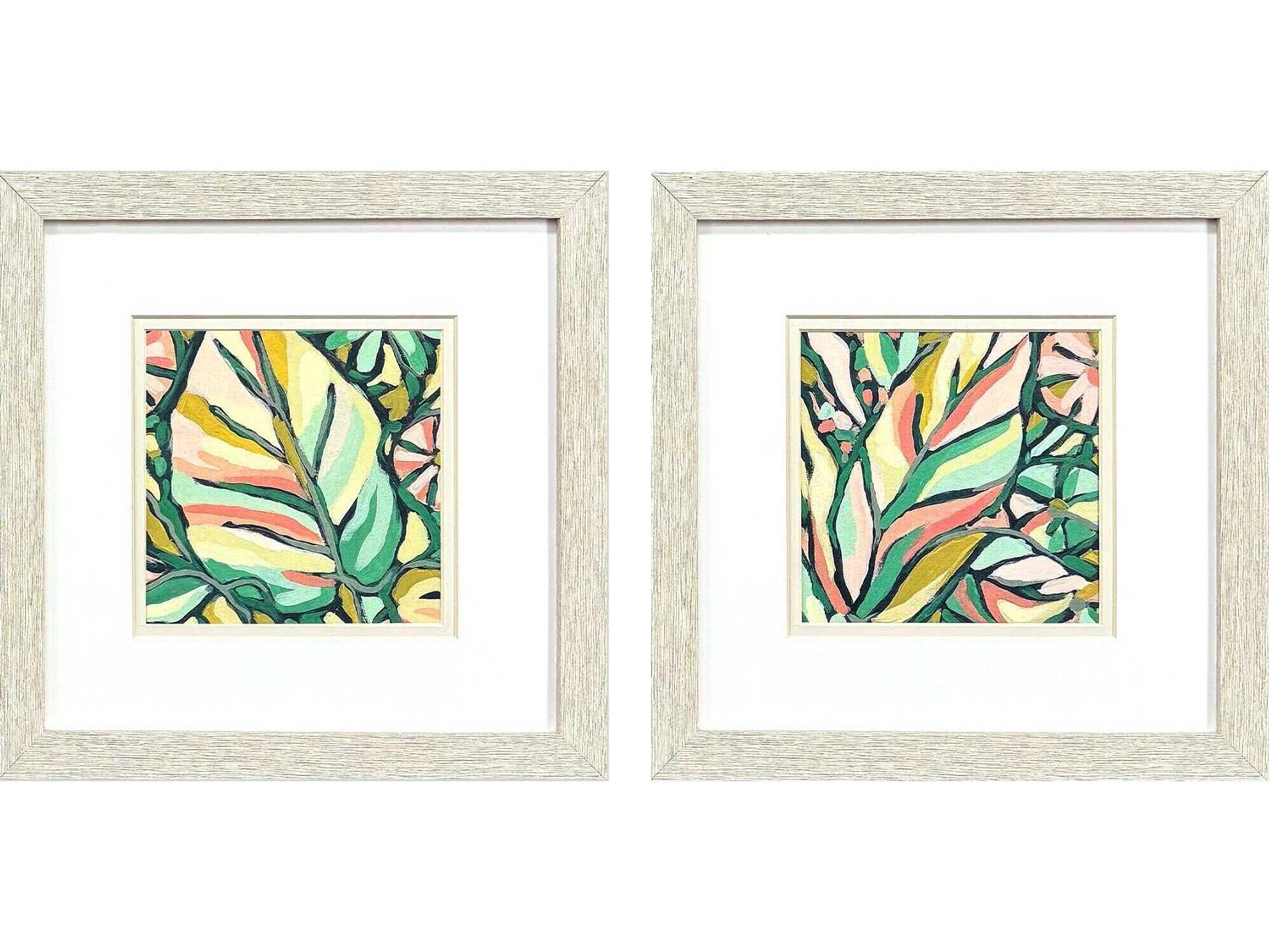 Paragon Florals Candy Tropicals-II Wall Art Set of 2