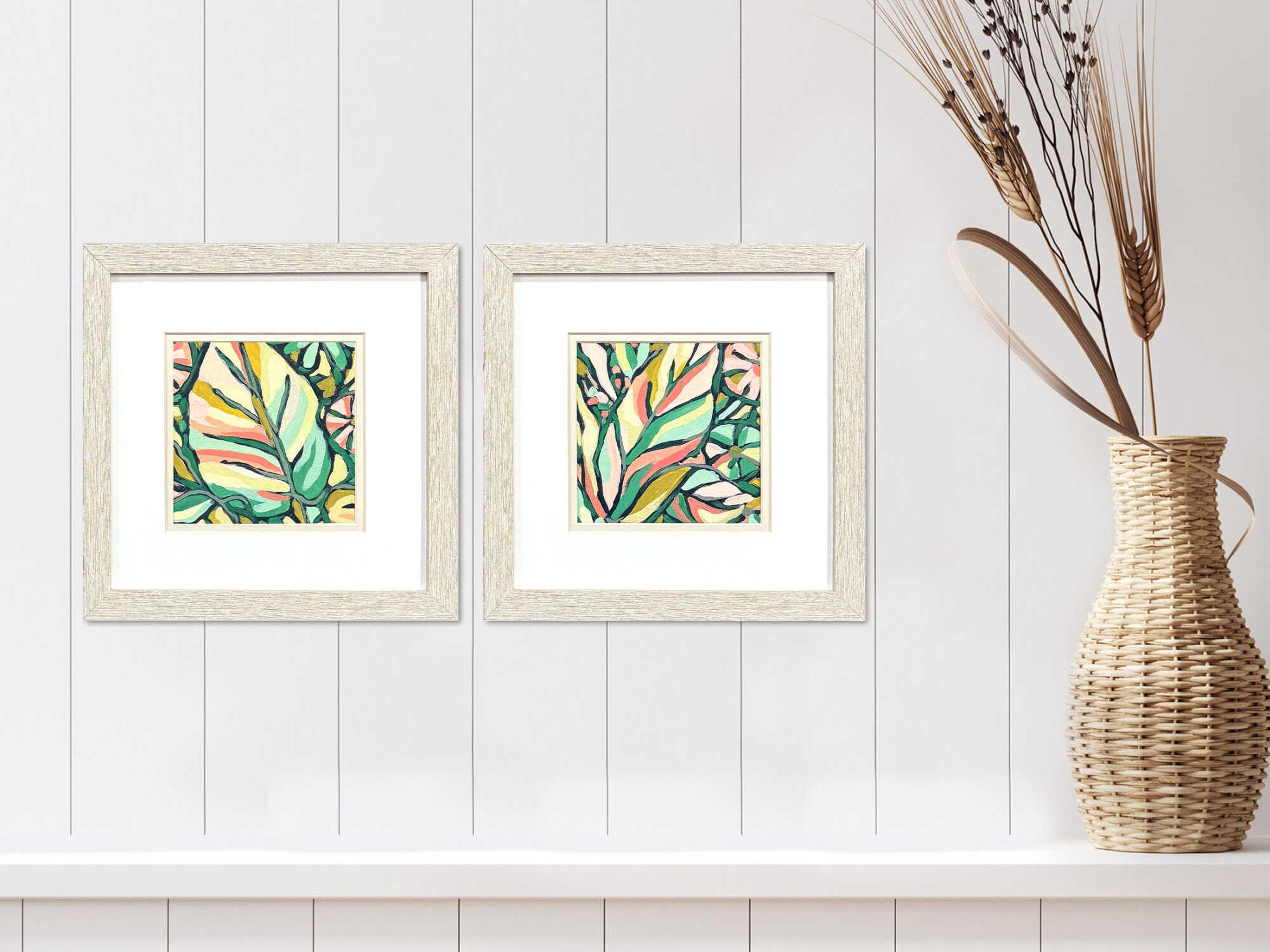 Paragon Florals Candy Tropicals-II Wall Art Set of 2