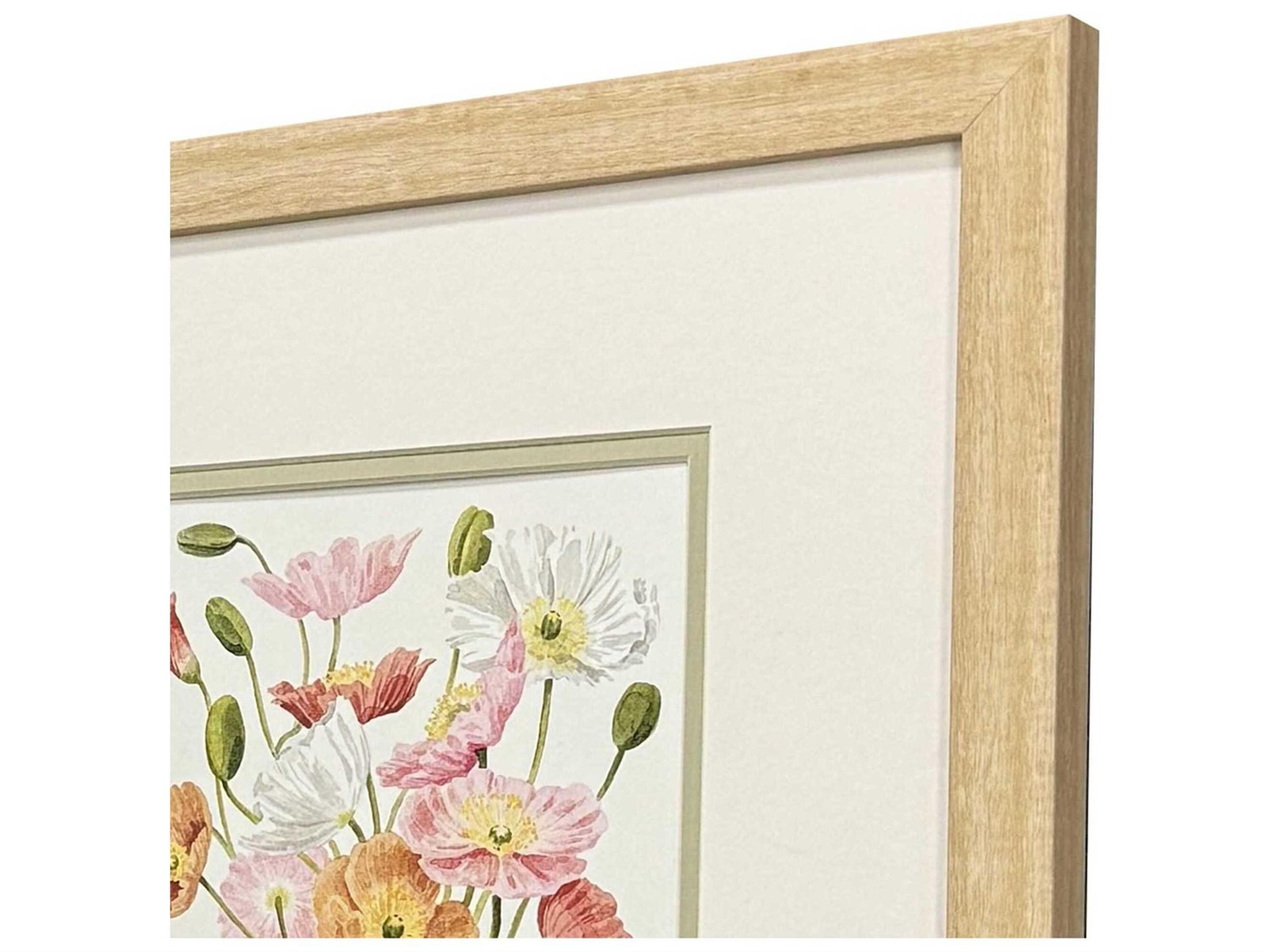 Paragon Florals Wiry Poppies Wall Art Set of 2