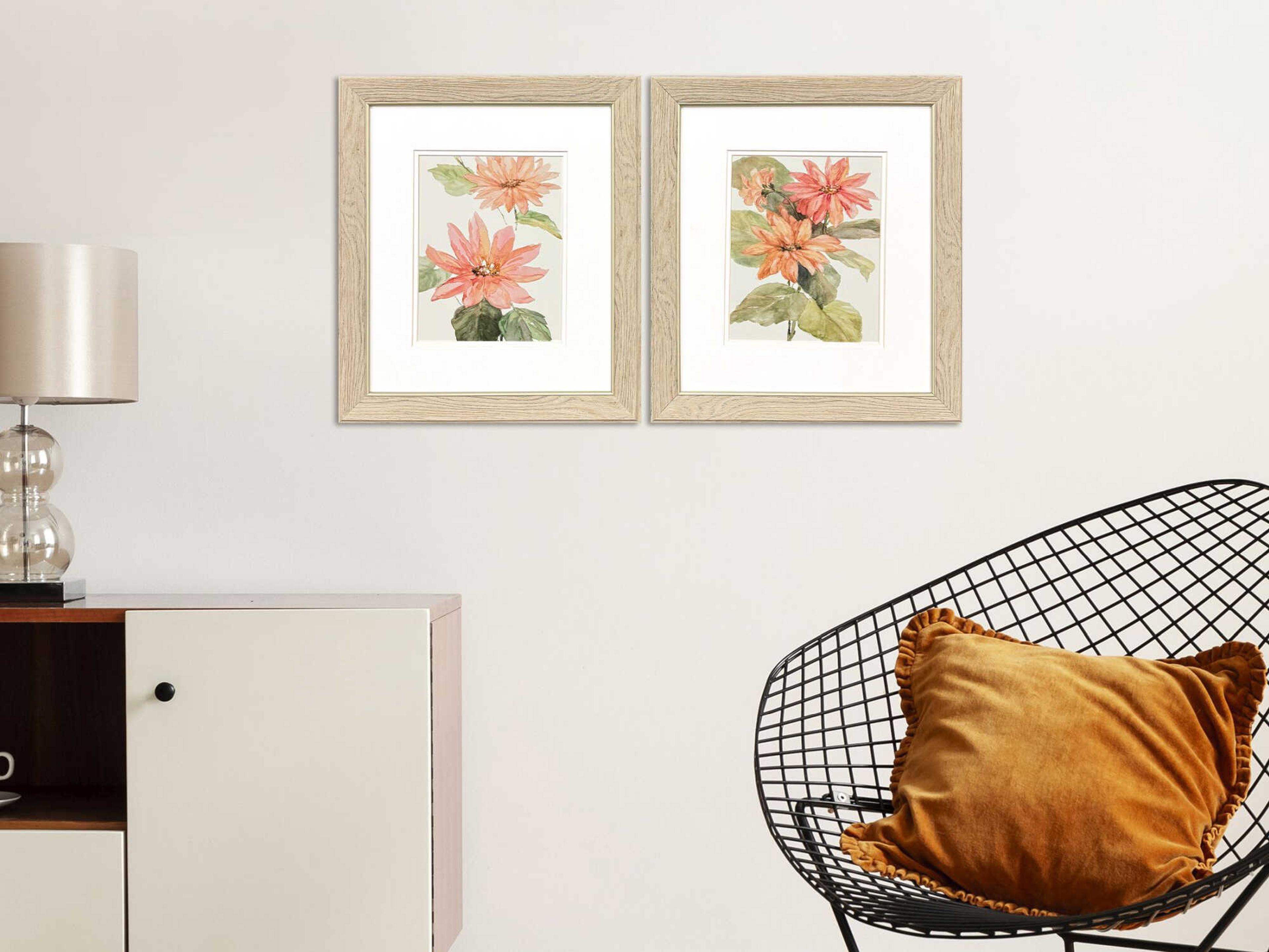 Paragon Florals Just Peachy Wall Art Set of 2