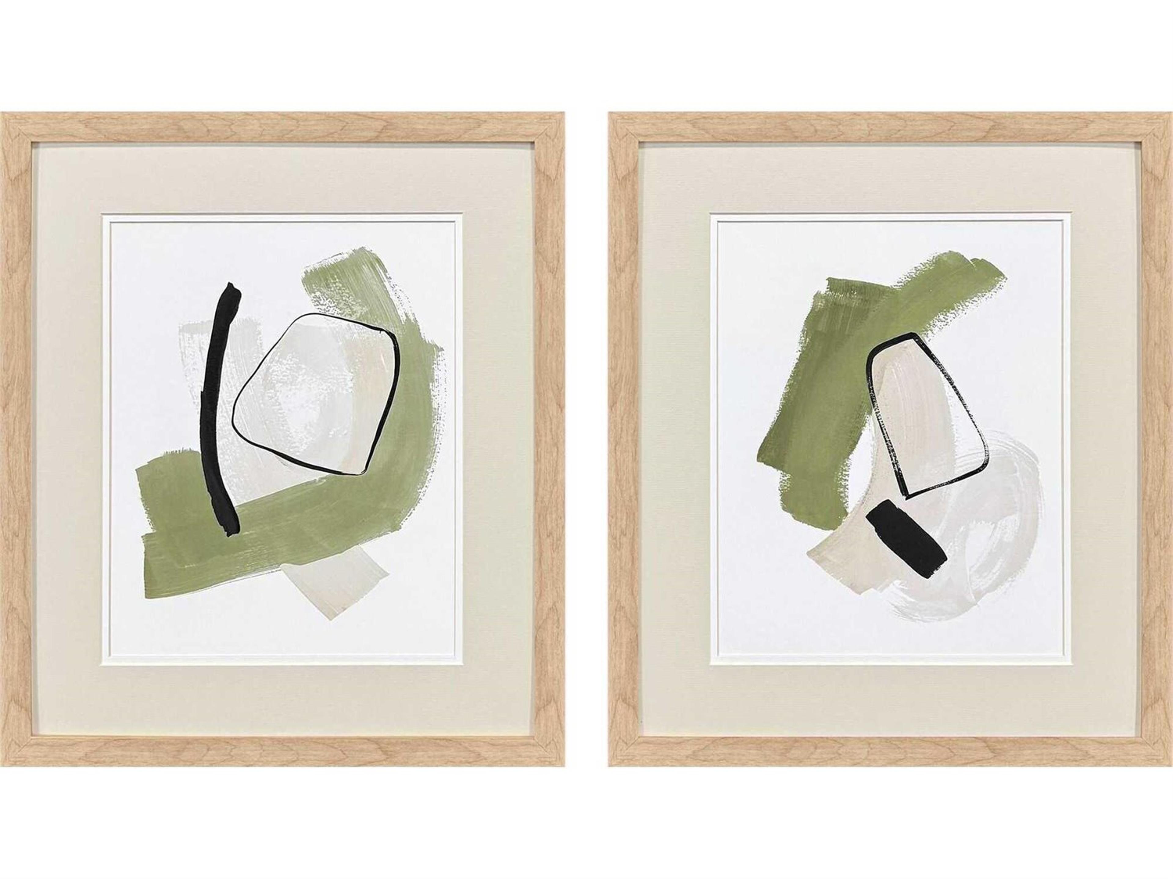 Paragon Abstract Sage Treasures-I Wall Art Set of 2