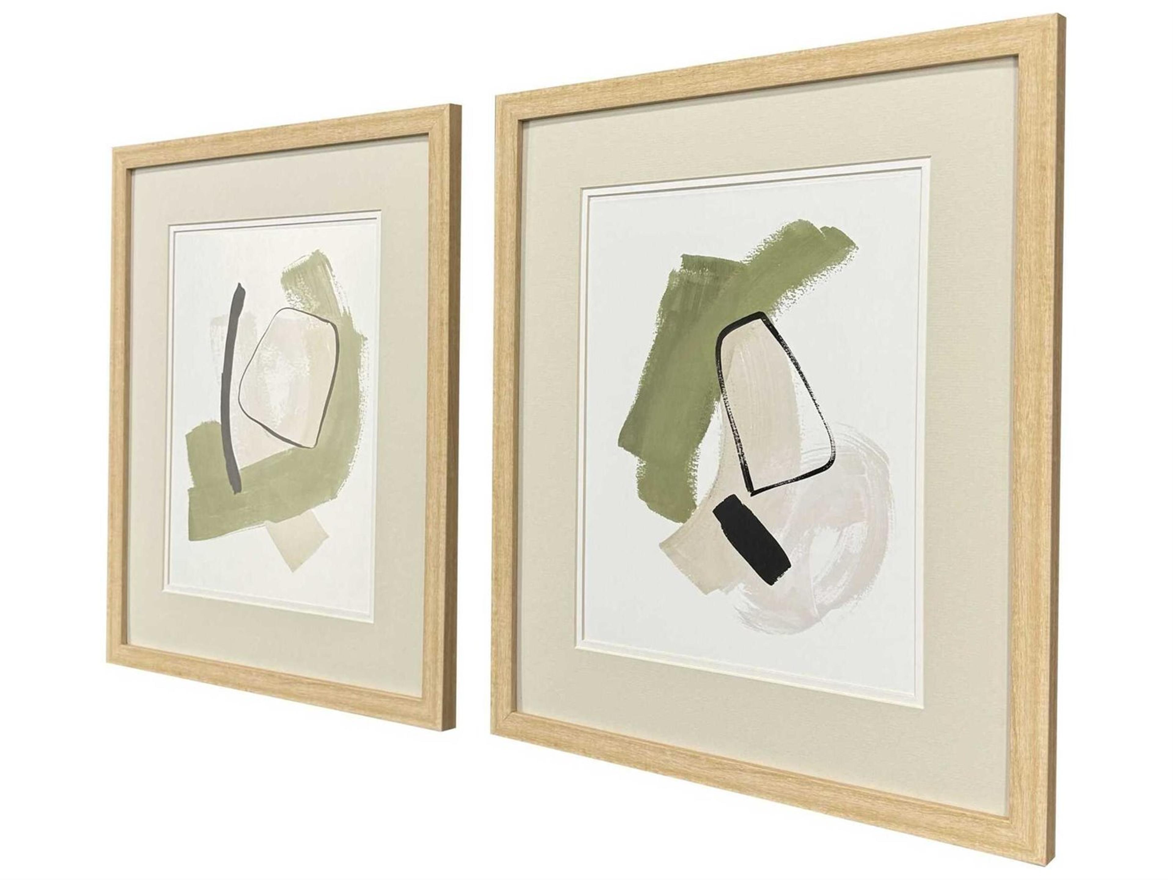 Paragon Abstract Sage Treasures-I Wall Art Set of 2