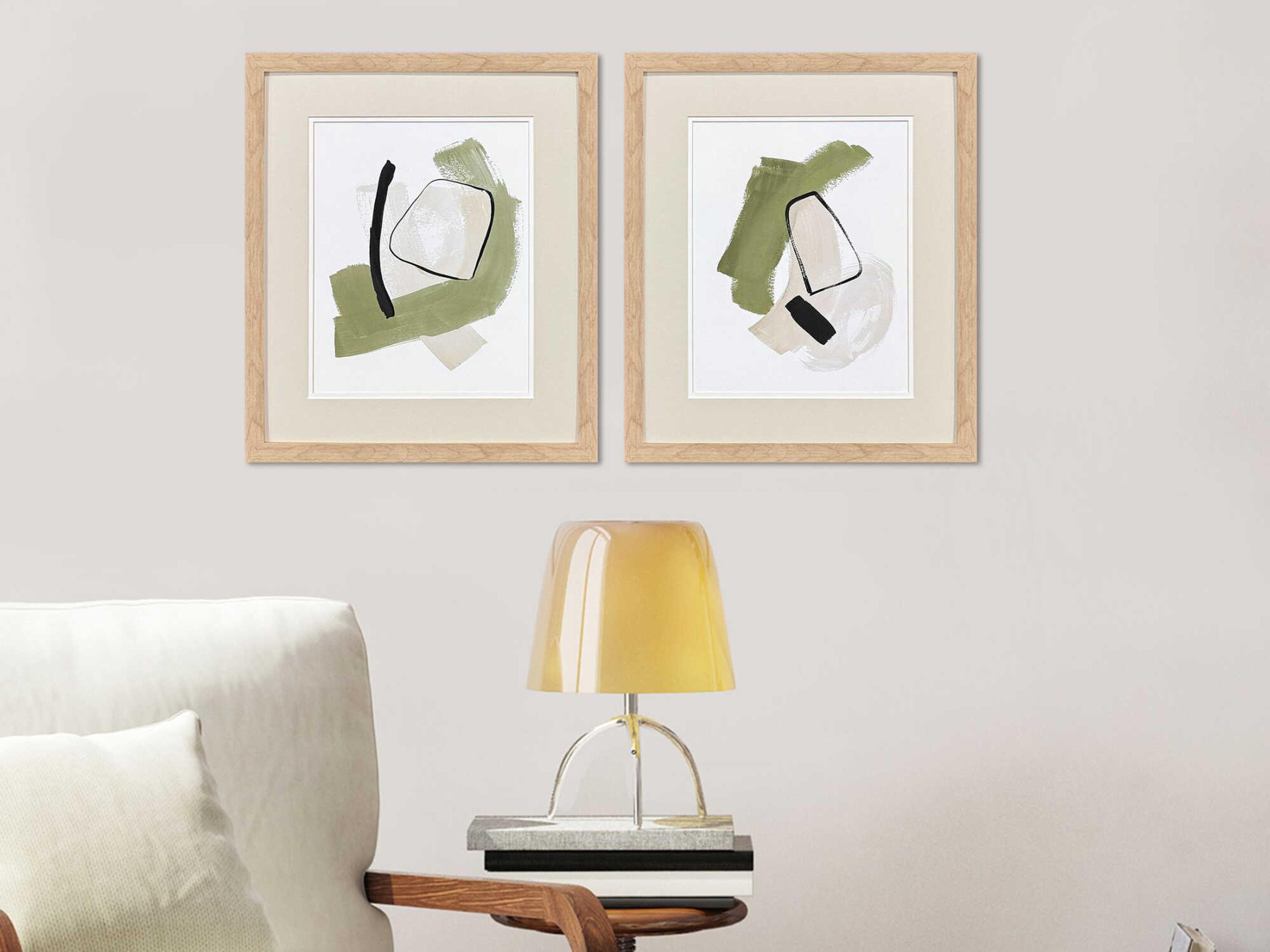 Paragon Abstract Sage Treasures-I Wall Art Set of 2