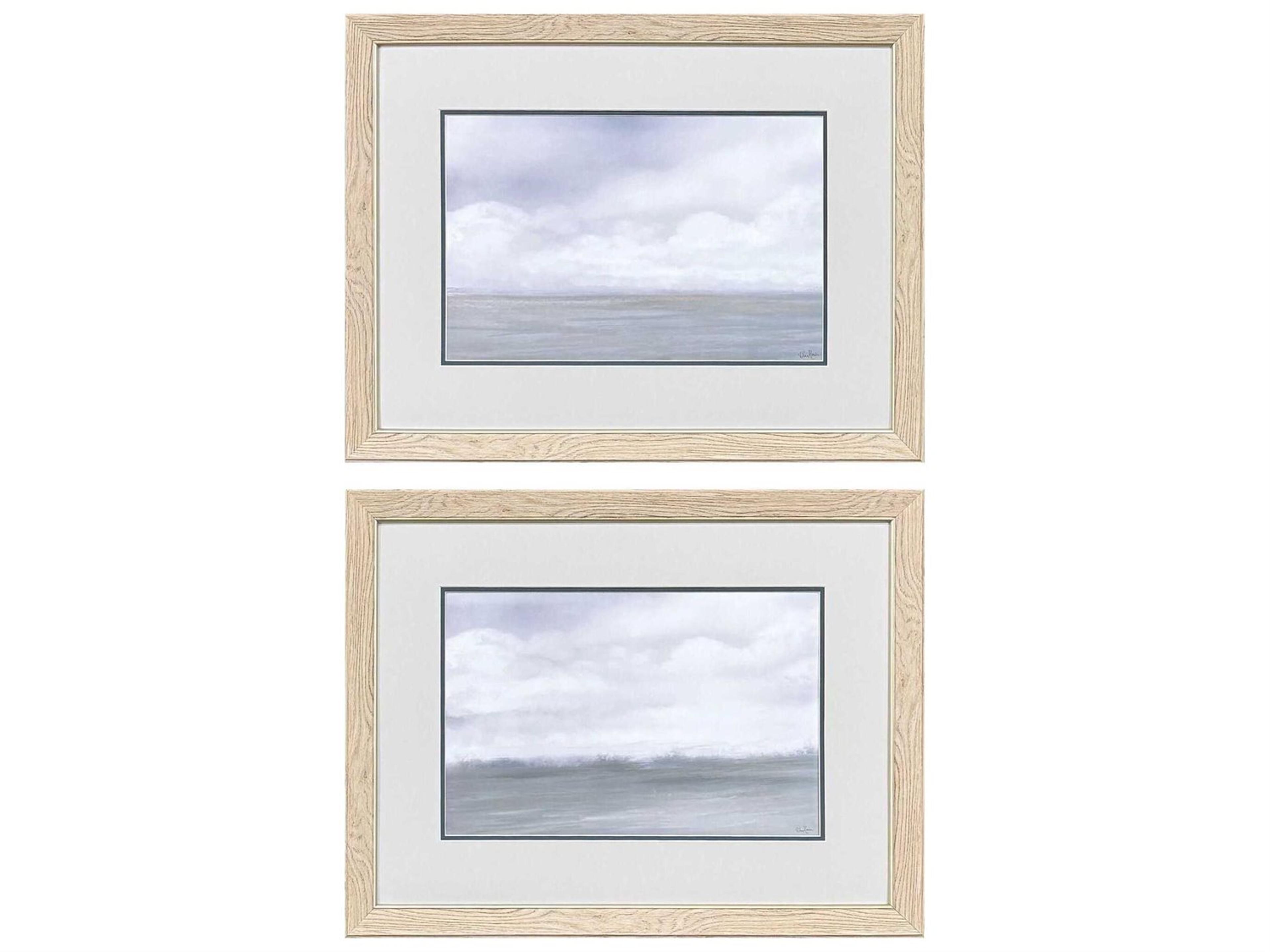 Landscapes Misty Plain Wall Art Set of 2
