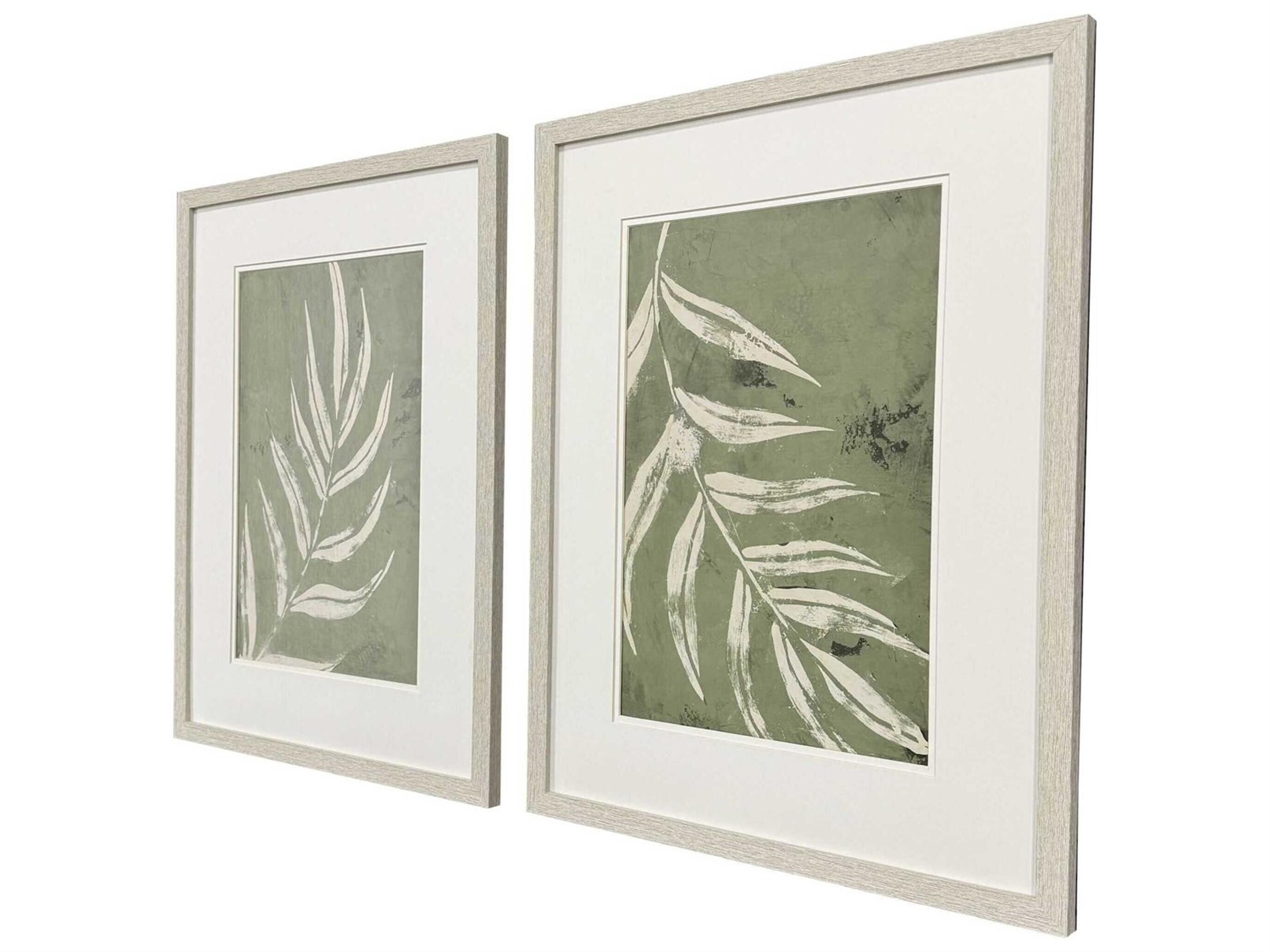 Paragon Waterside Palm Leaf Wall Art Set of 2