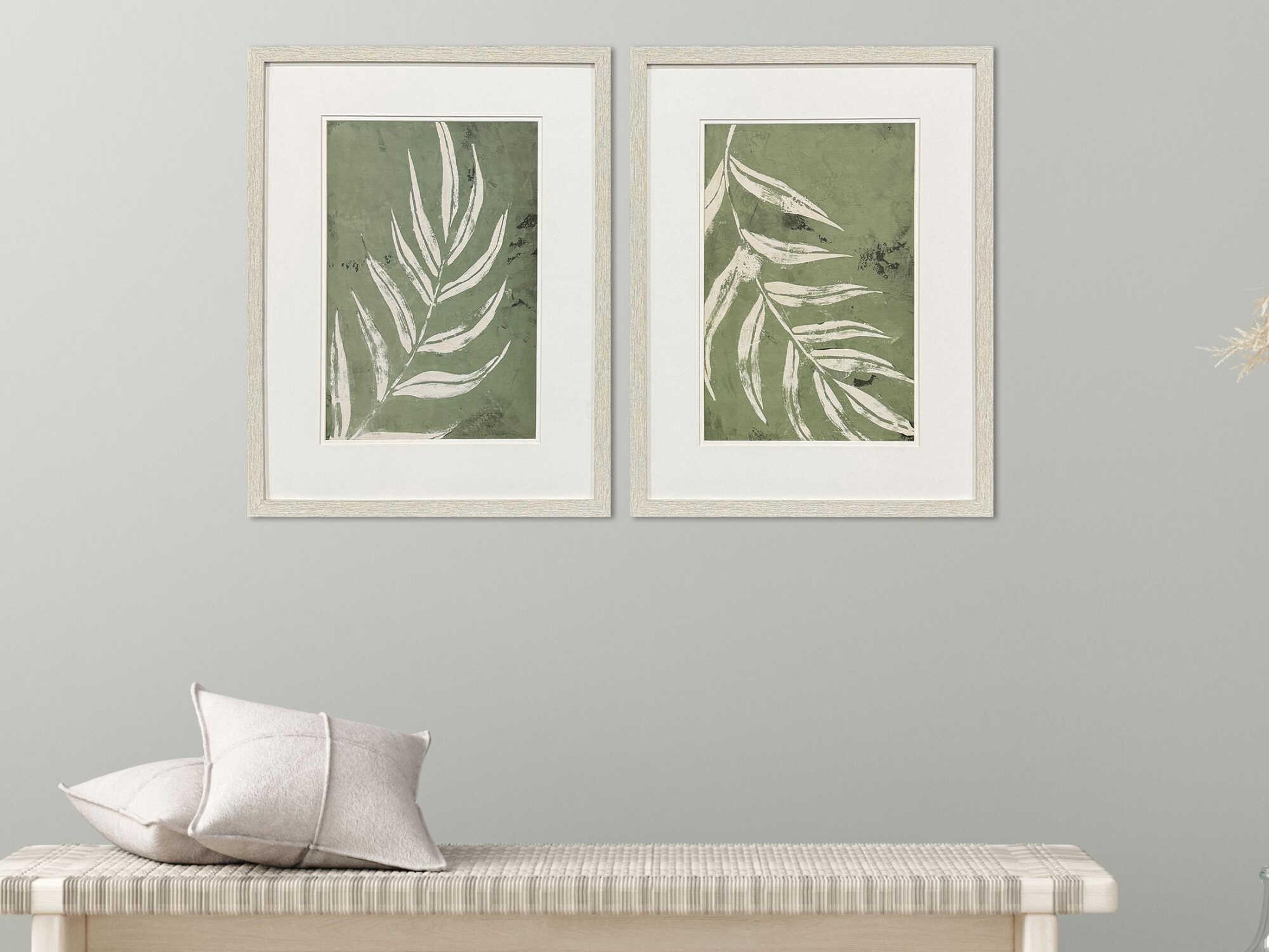 Paragon Waterside Palm Leaf Wall Art Set of 2