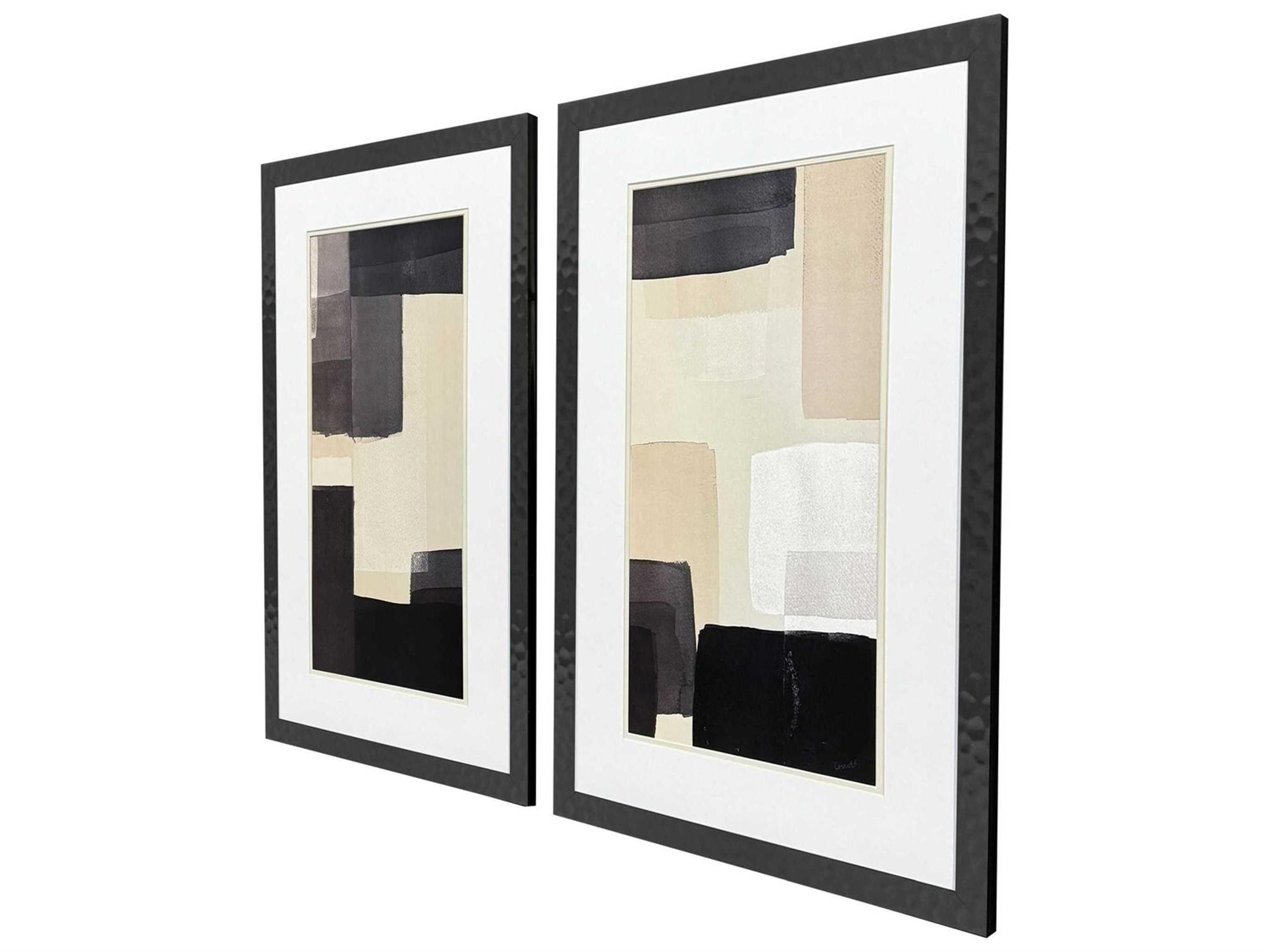 Paragon Abstract Neutral Shapes Wall Art Set of 2