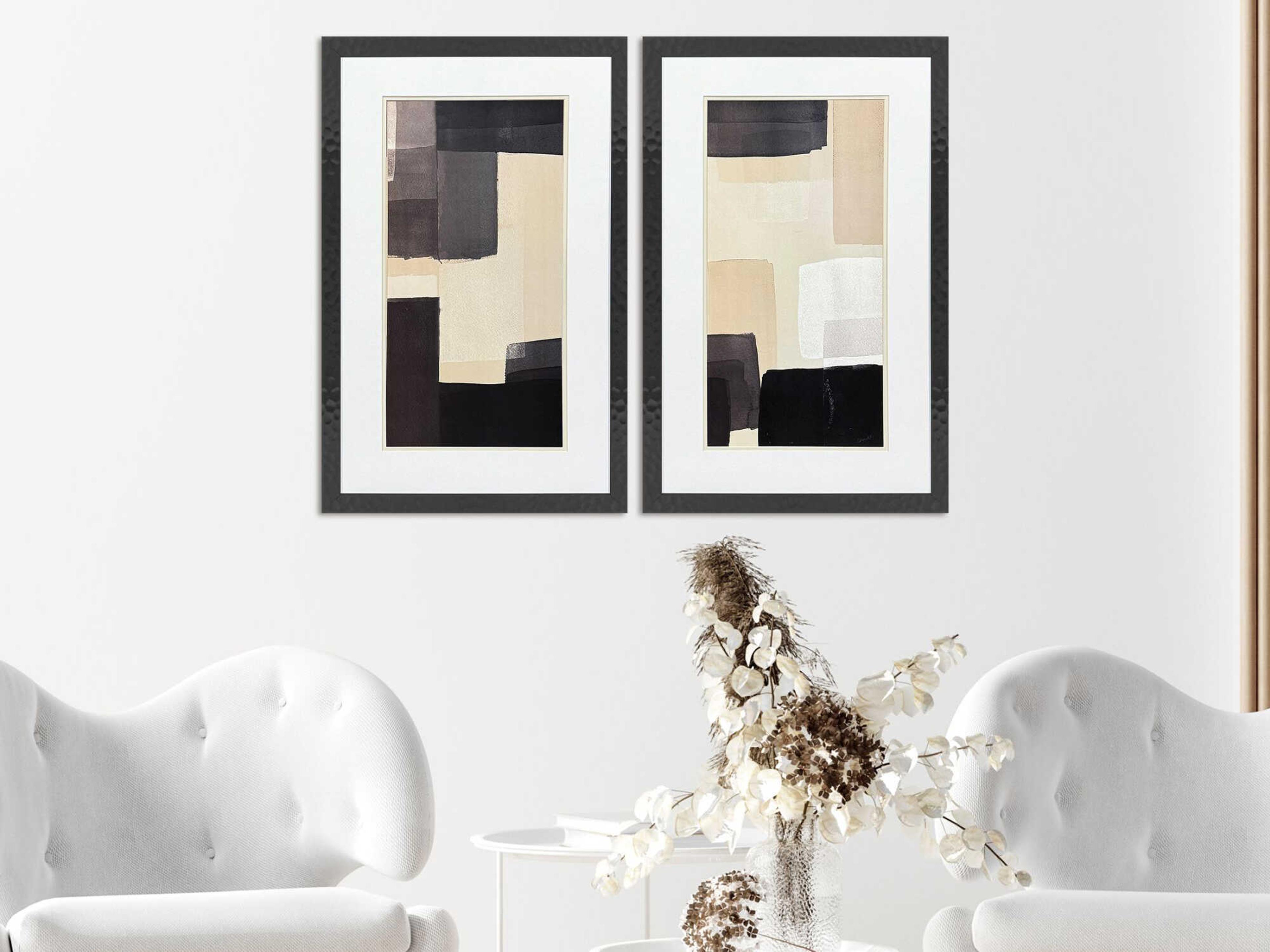 Paragon Abstract Neutral Shapes Wall Art Set of 2