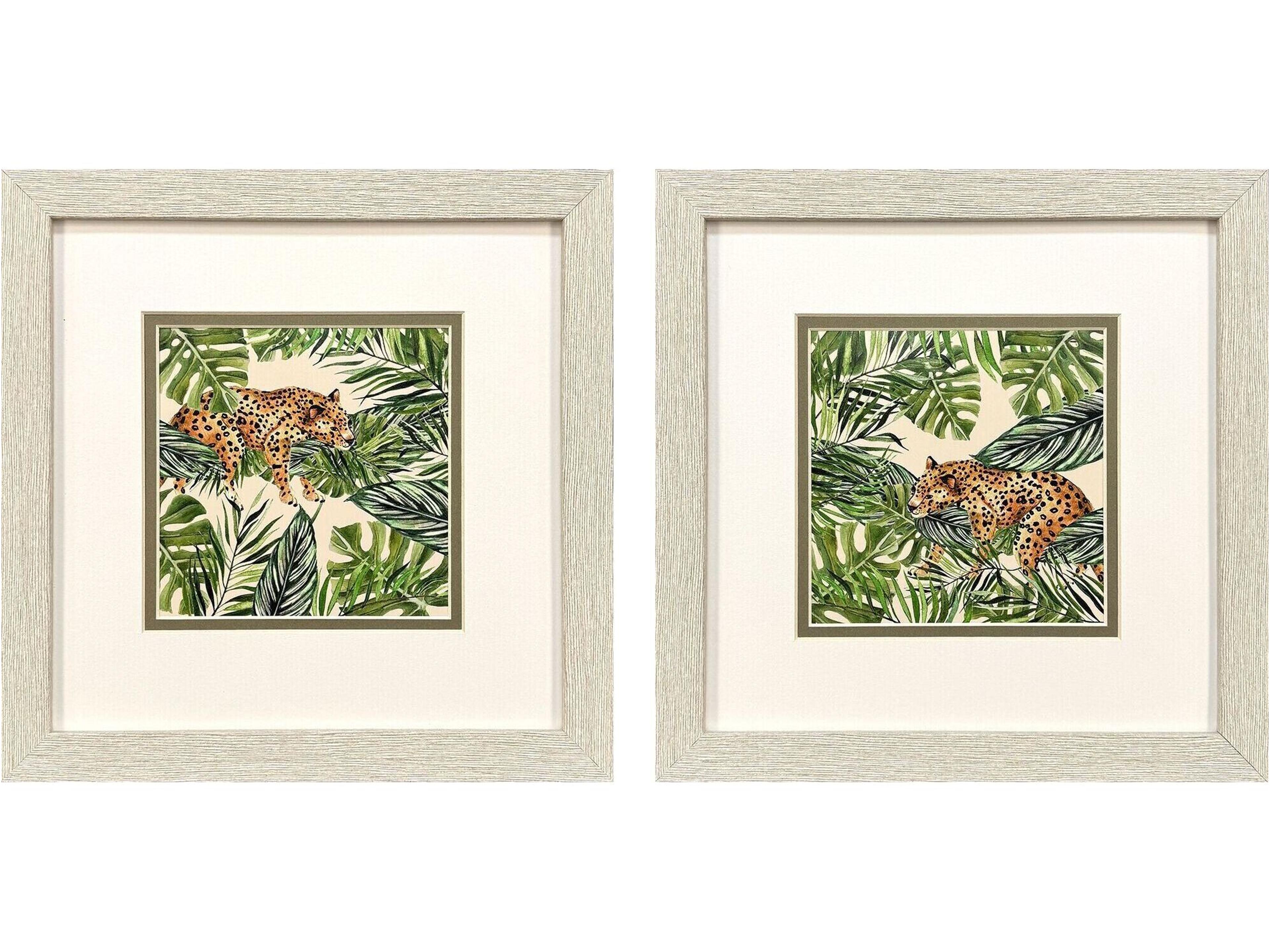 Jungle Hangout Framed Art - Set of 2
