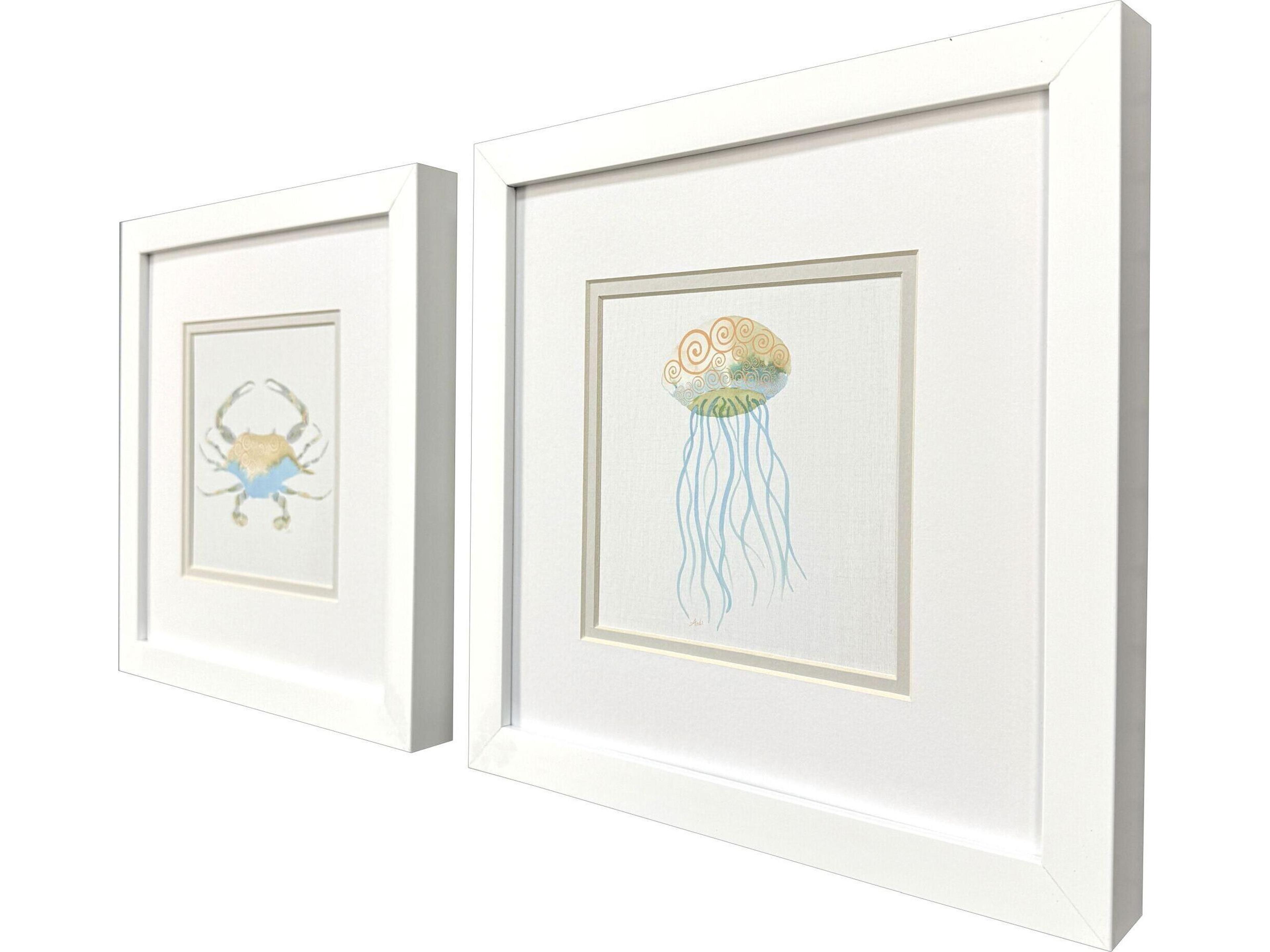Paragon Sea Creatures II Framed Art - Set of 2