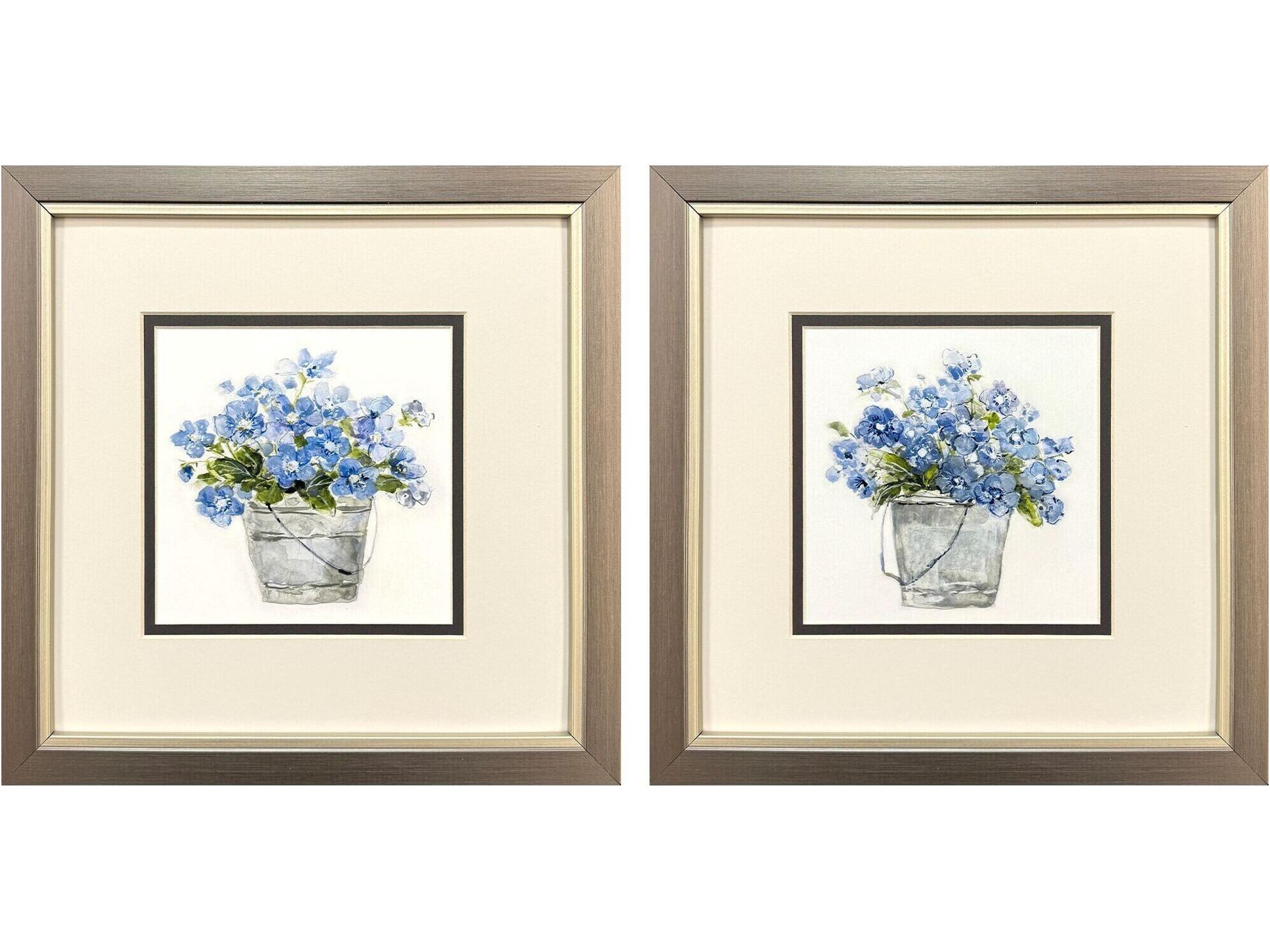 Bluebells Framed Art - Set of 2