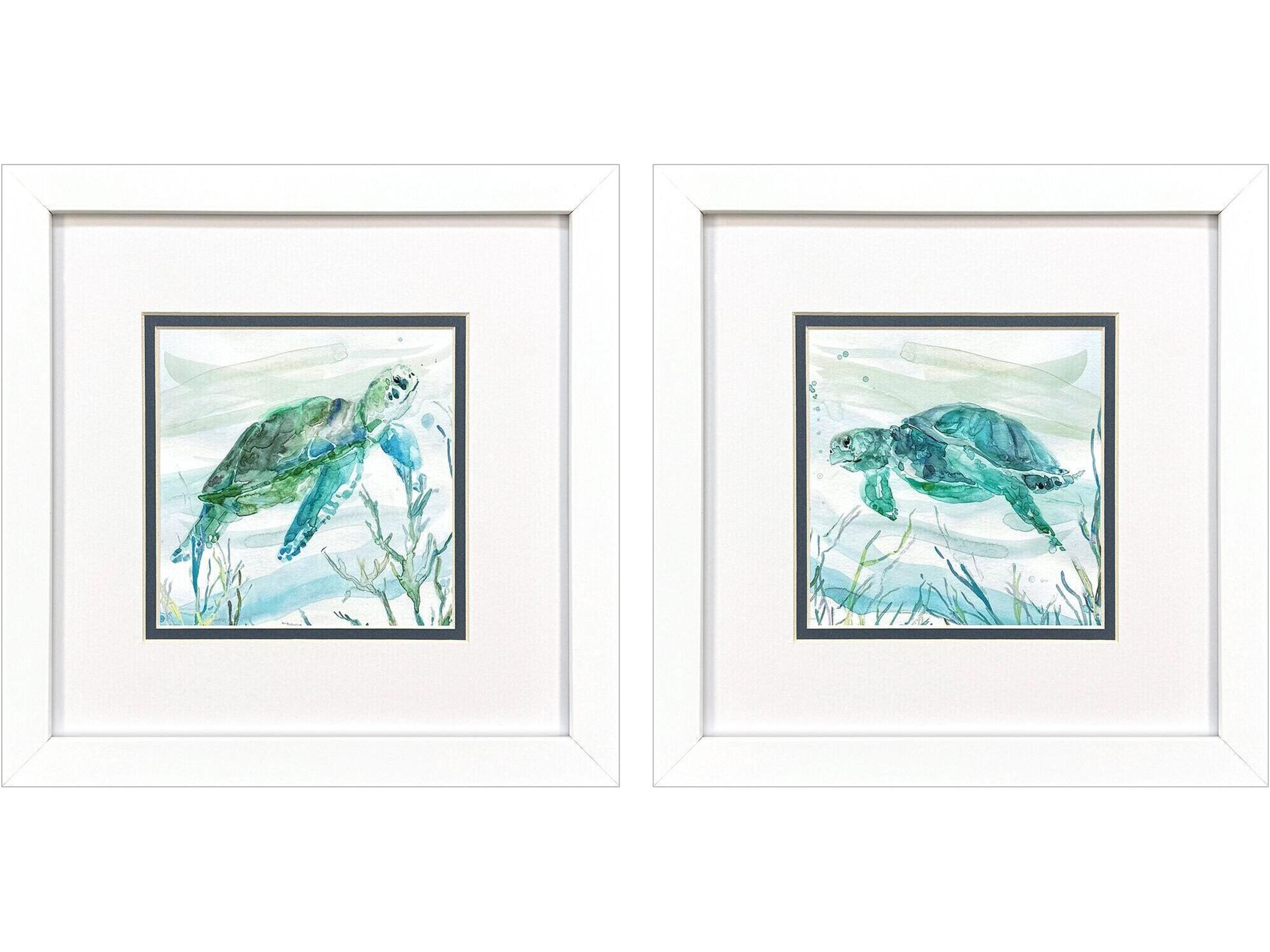 Paragon Tropical Current Framed Art - Set of 2