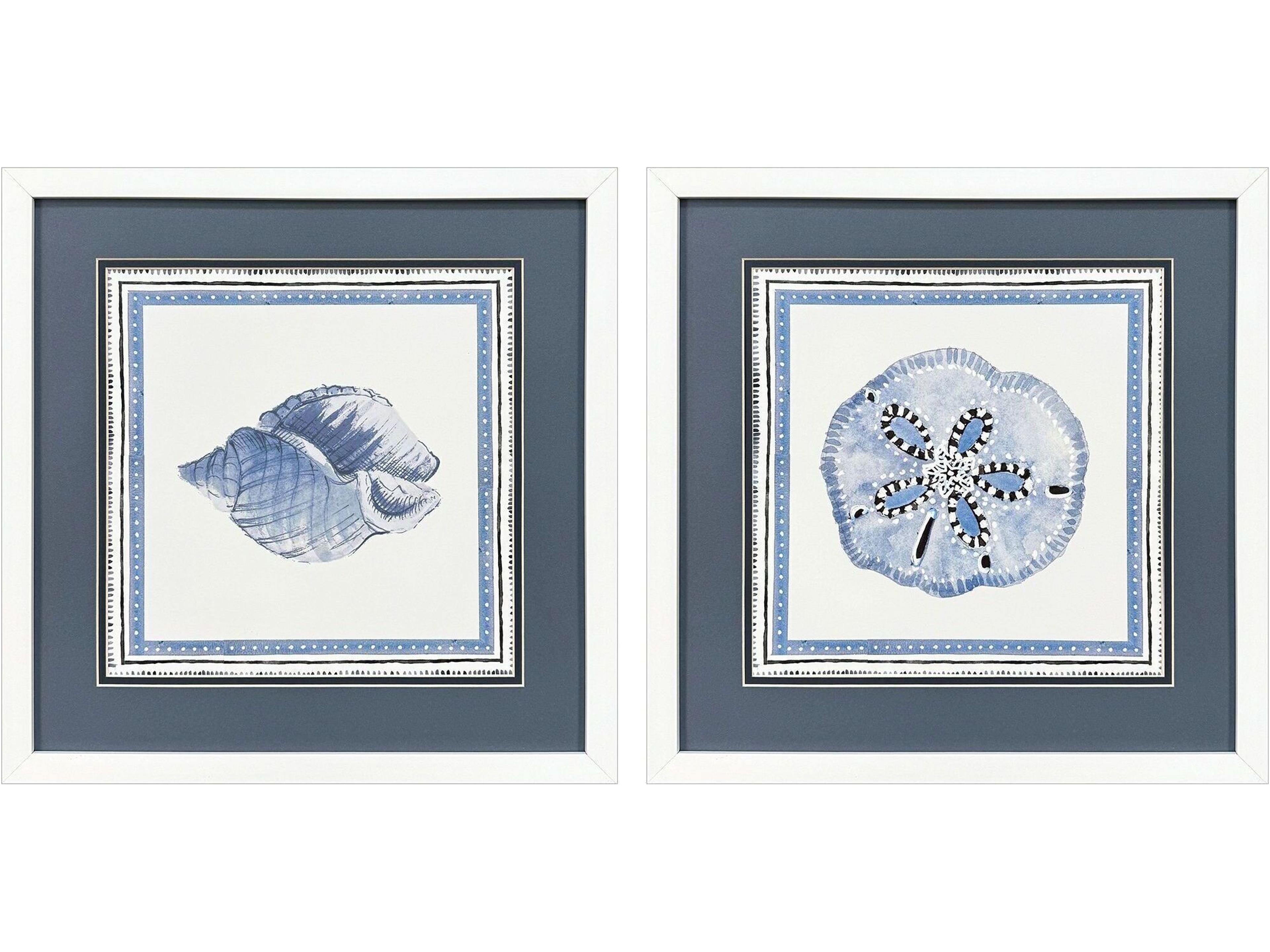 Paragon Seaside Blues I Framed Art - Set of 2