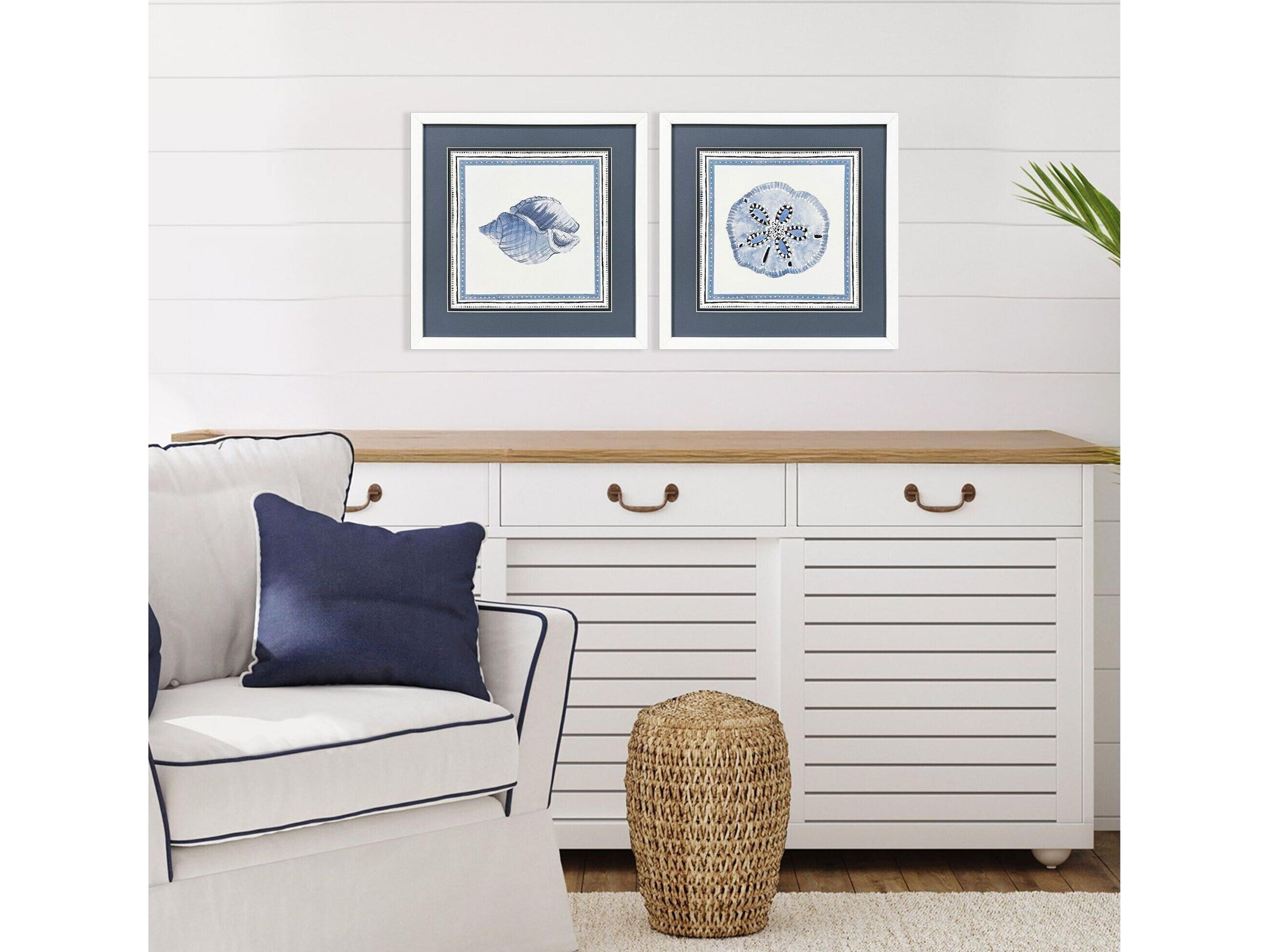 Paragon Seaside Blues I Framed Art - Set of 2