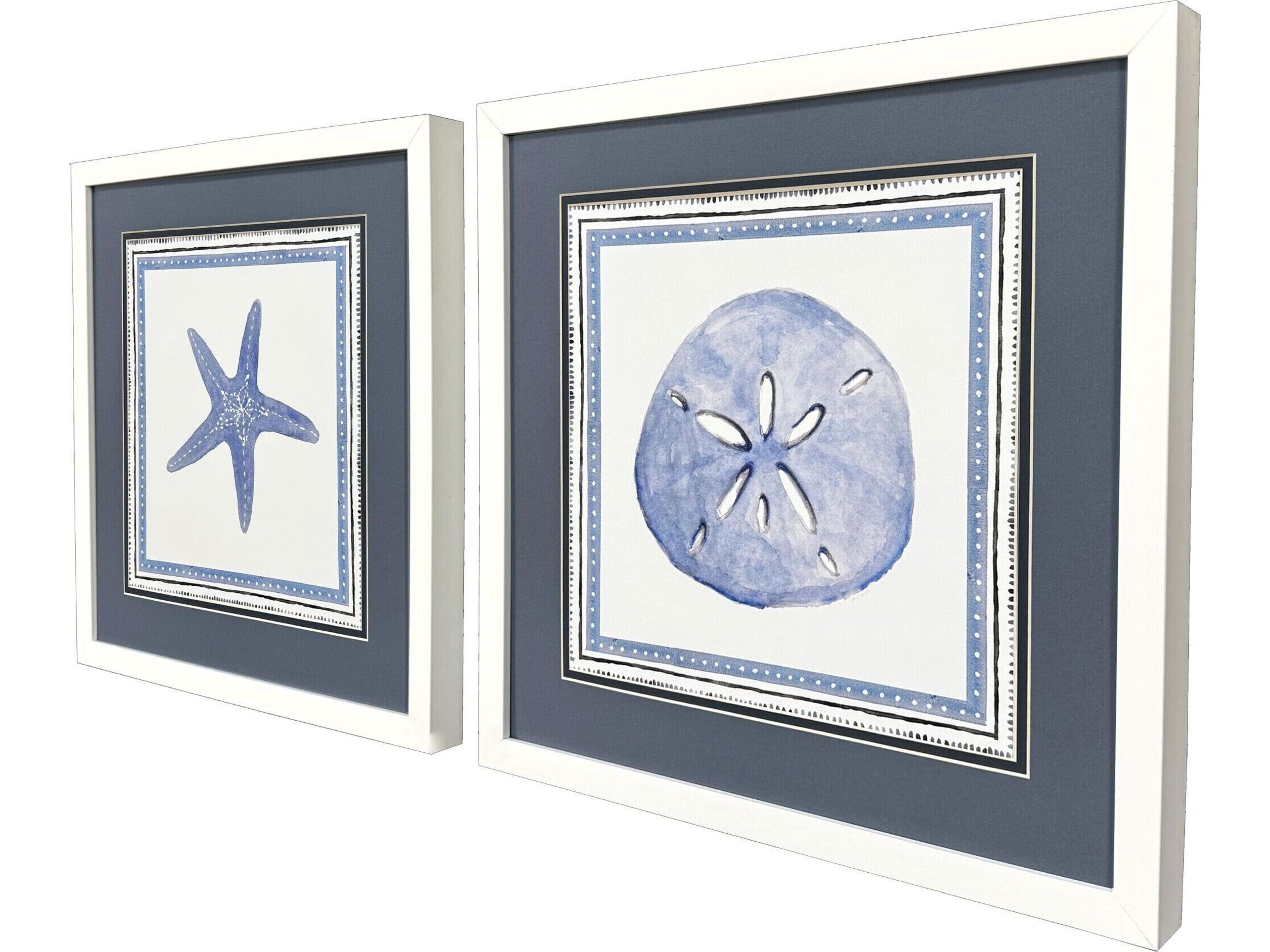 Paragon Seaside Blues II Framed Art - Set of 2