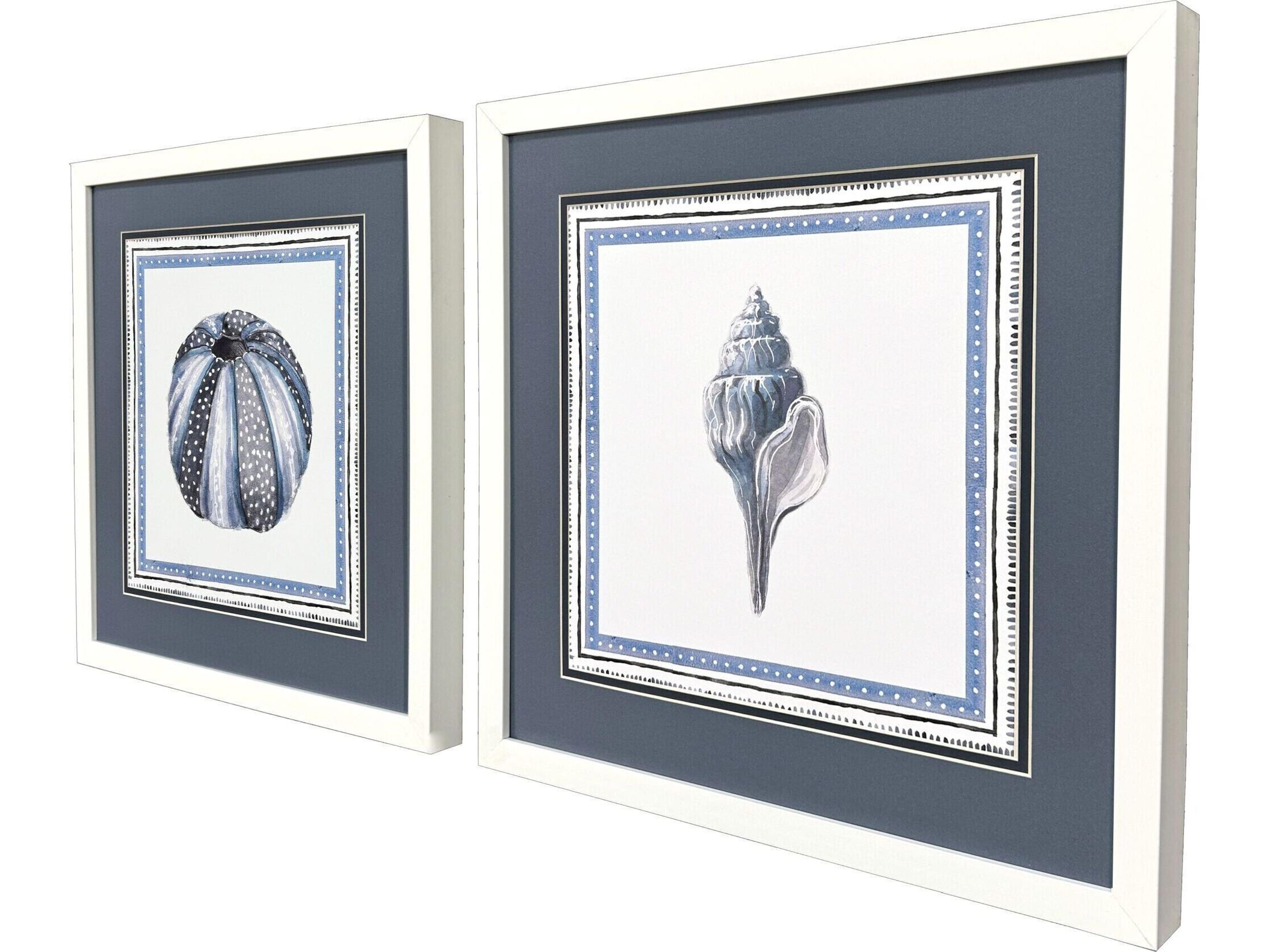 Paragon Seaside Blues III Framed Art - Set of 2