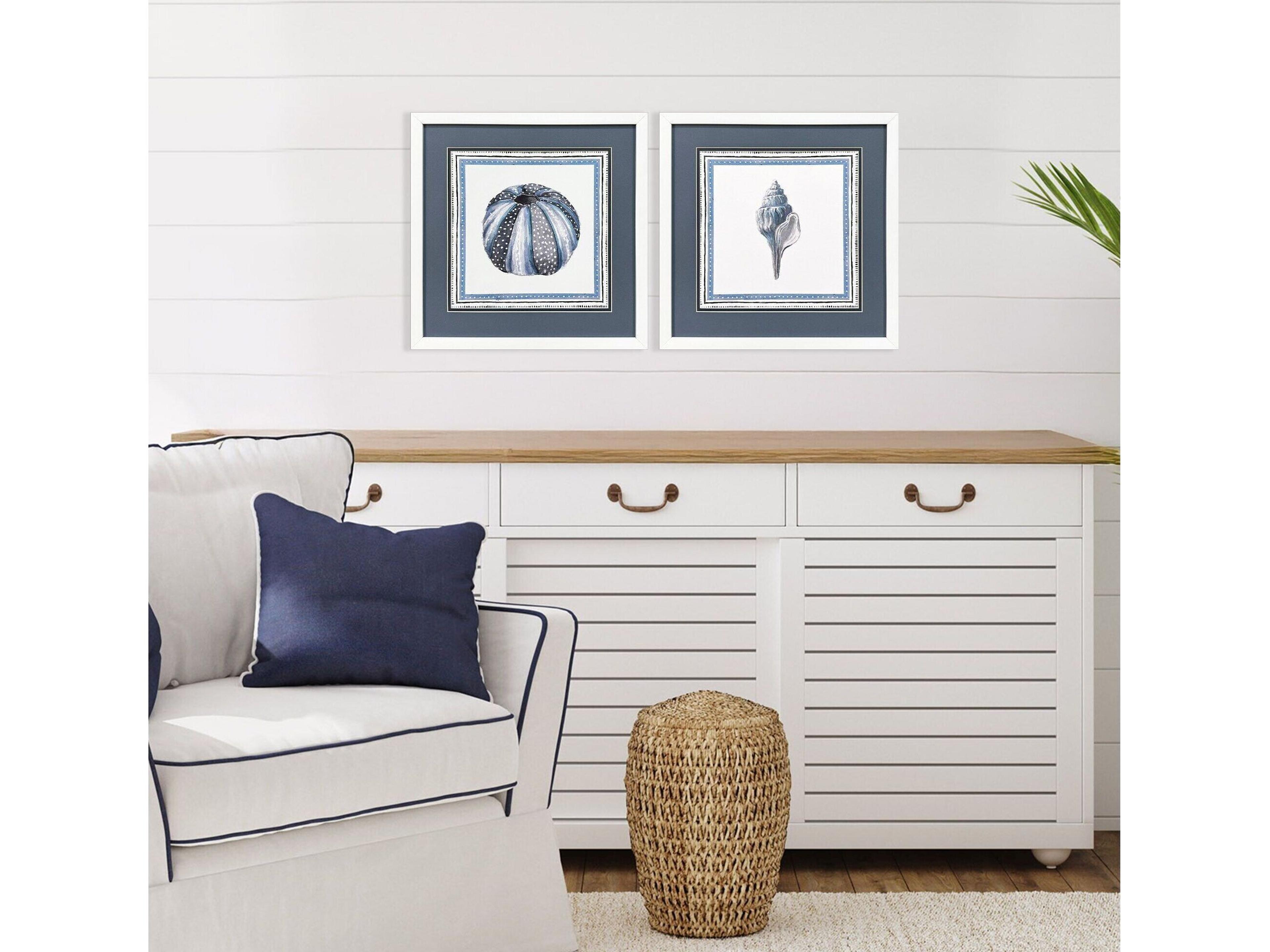 Paragon Seaside Blues III Framed Art - Set of 2