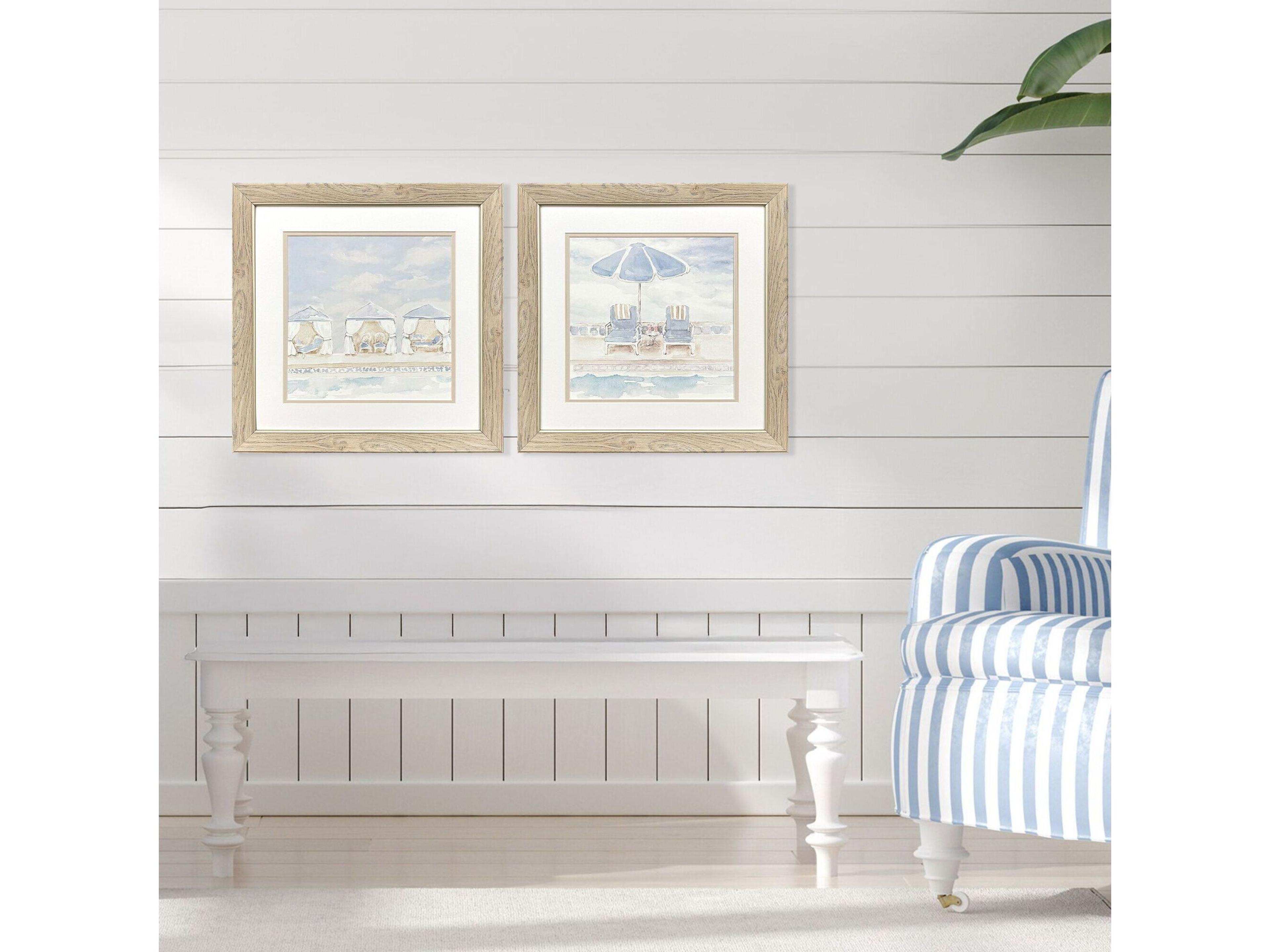 Paragon Peaceful Poolside Framed Art - Set of 2