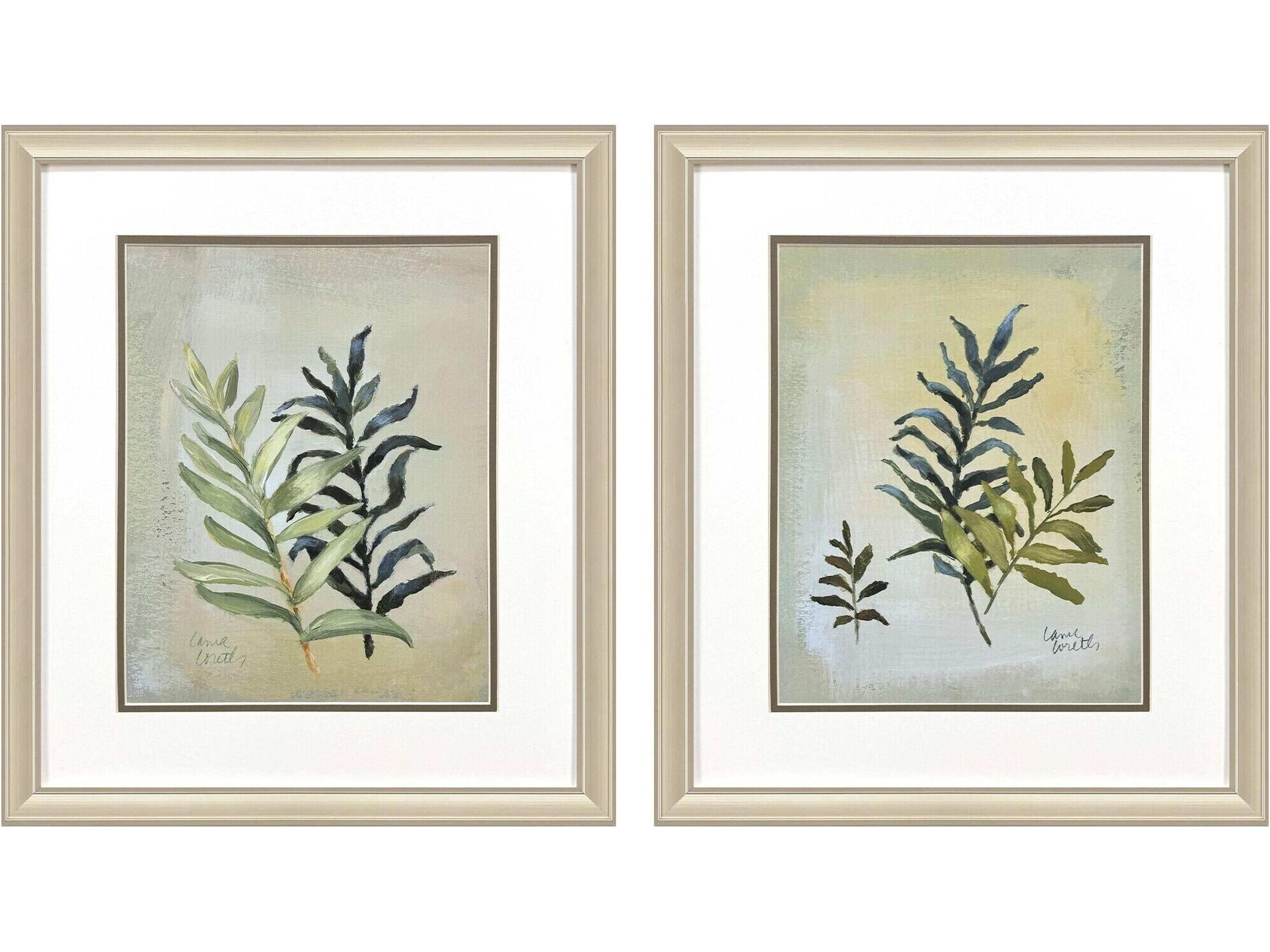 Paragon Ferns Aglow Framed Art - Set of 2