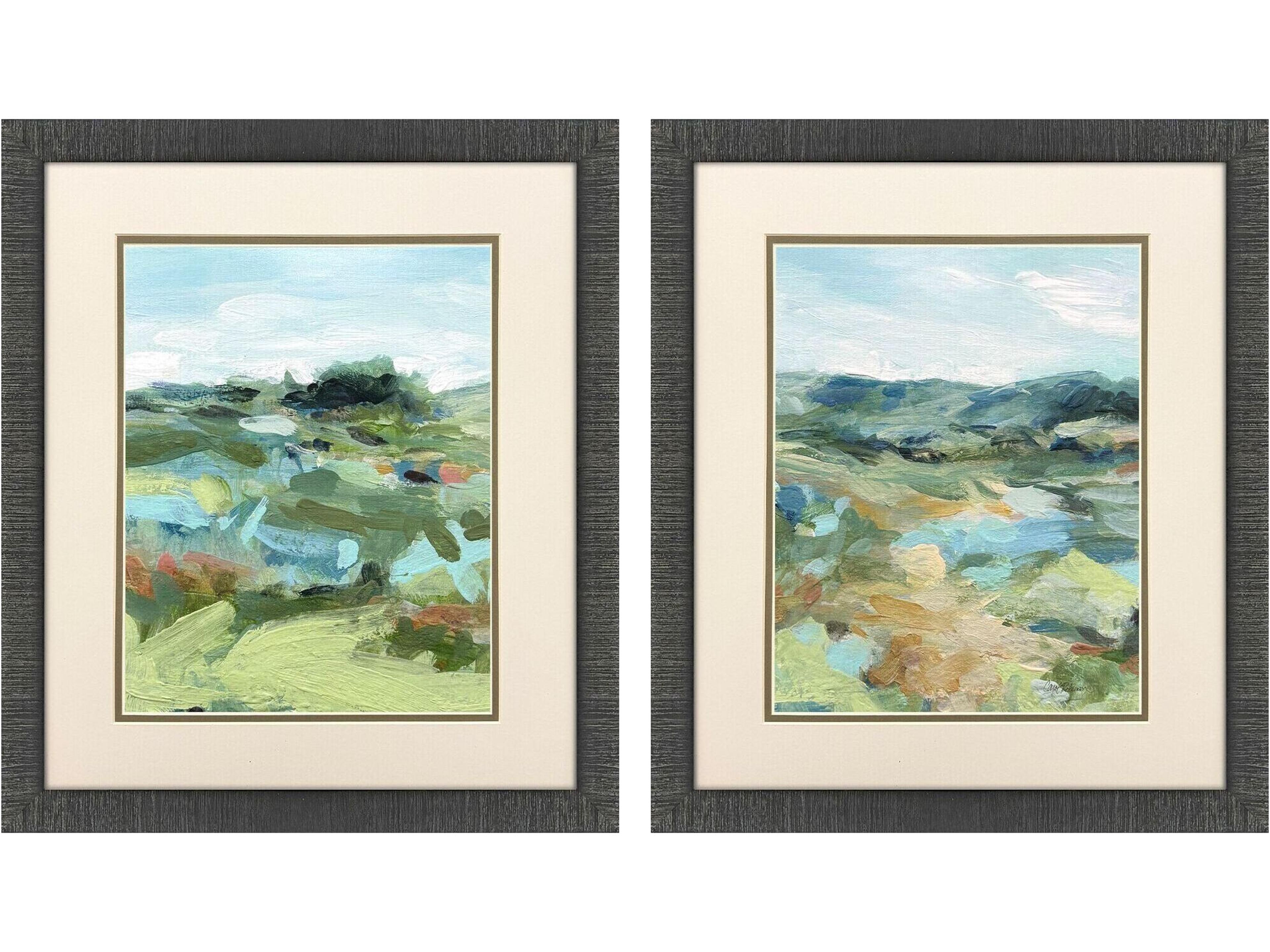 Paragon Abstract Landscape Framed Art - Set of 2