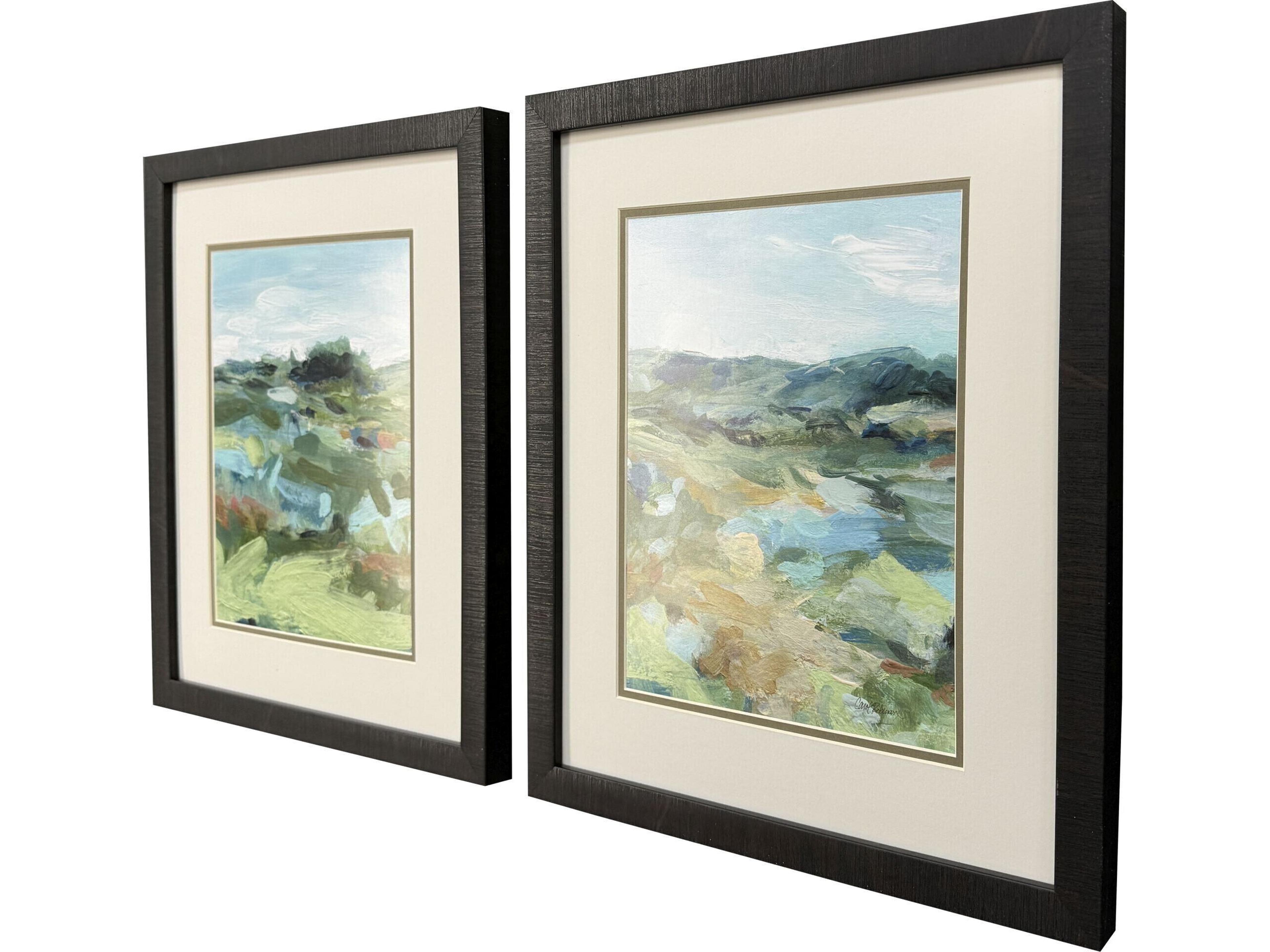 Paragon Abstract Landscape Framed Art - Set of 2