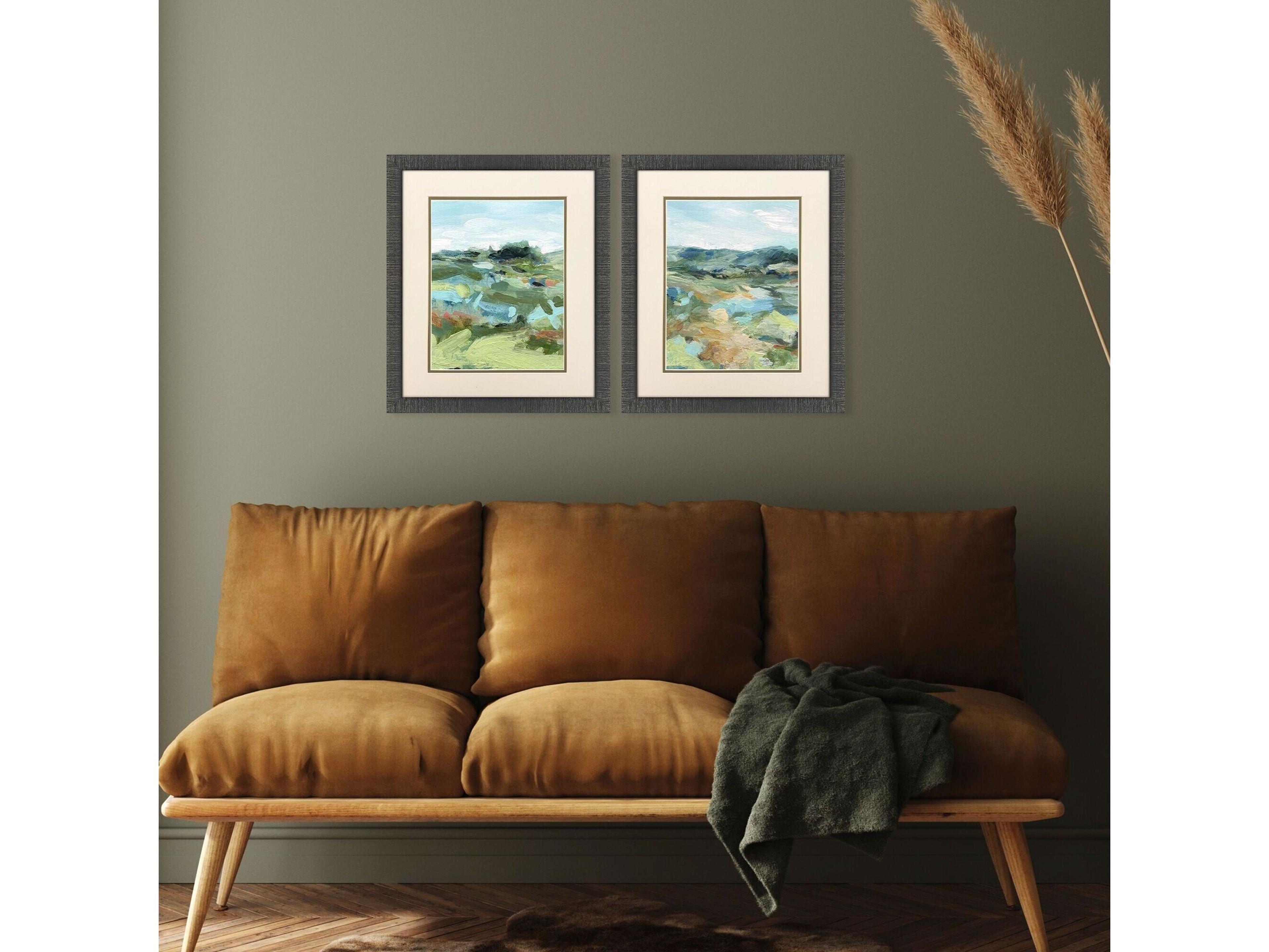 Paragon Abstract Landscape Framed Art - Set of 2