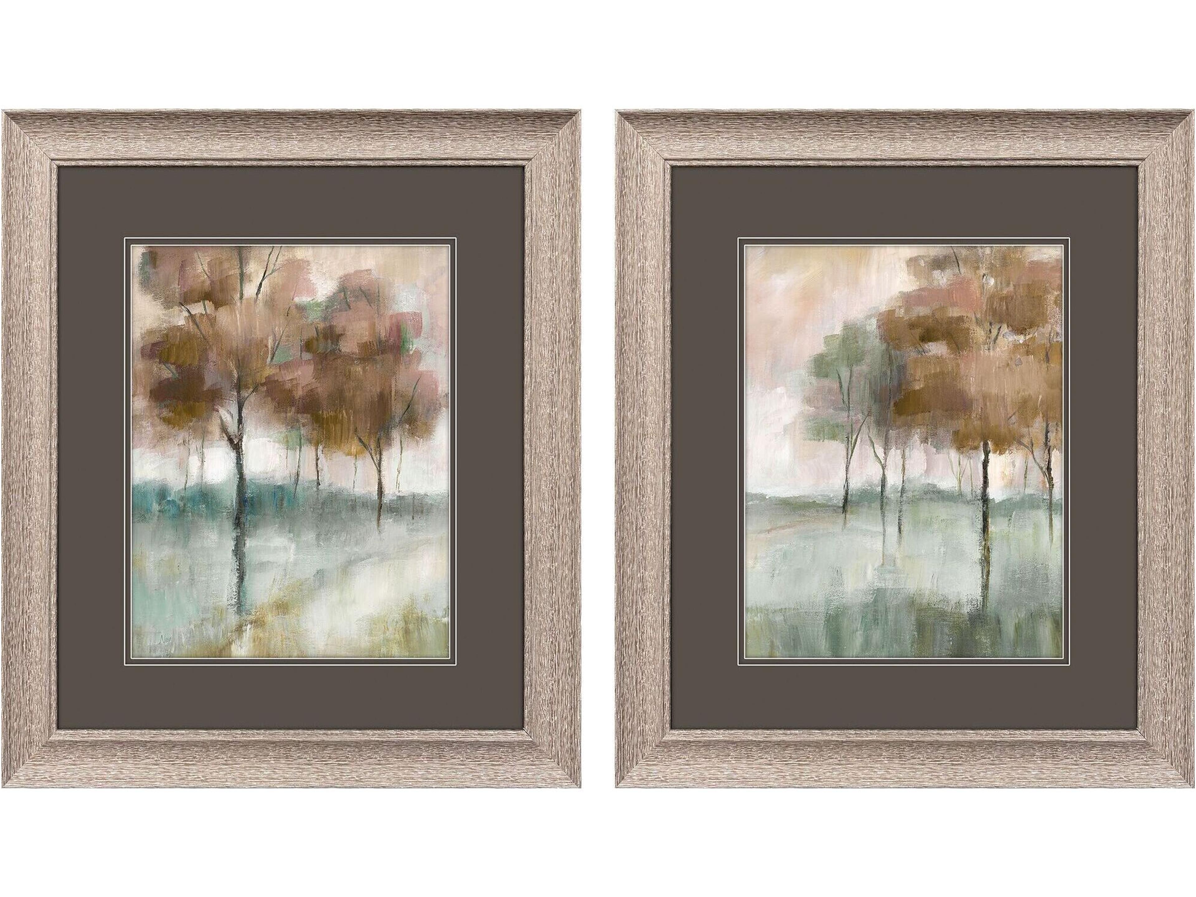 Autumn in the Park Framed Art - Set of 2