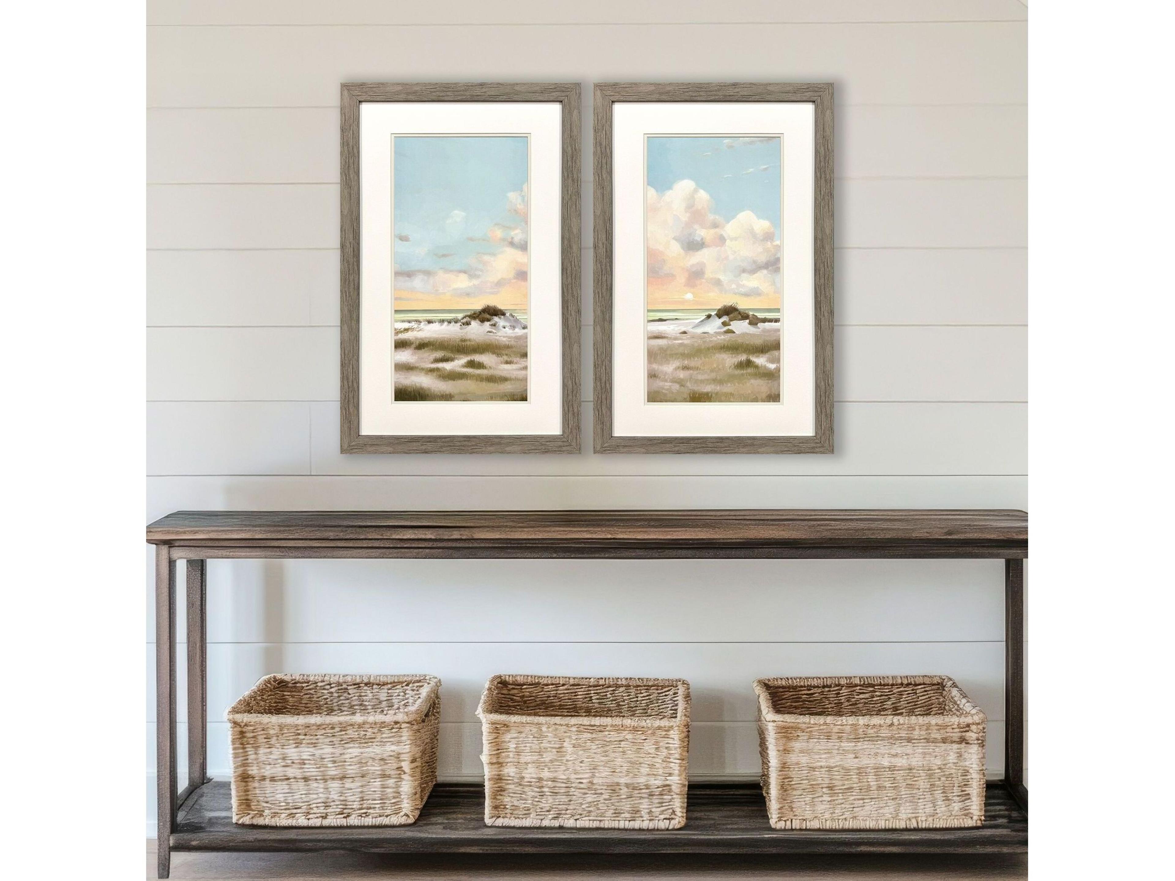 Paragon Land and Sea Framed Art - Set of 2